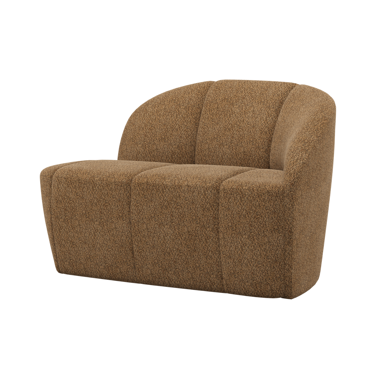 Sofa prawostronna 2-osobowa MOJO miodowy baranek – Woood
