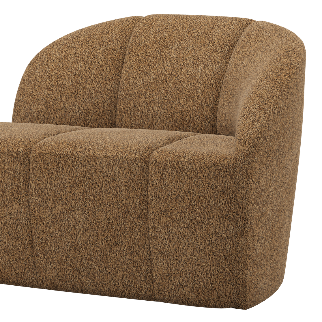 Sofa prawostronna 2-osobowa MOJO miodowy baranek – Woood