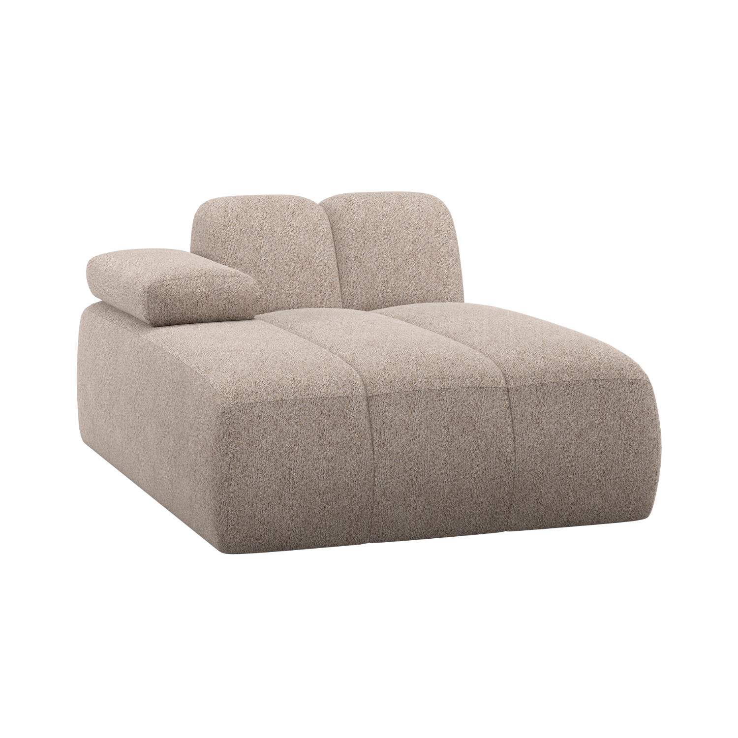 Sofa modułowa MOJO - szezlong lewostronny piaskowy baranek – Woood