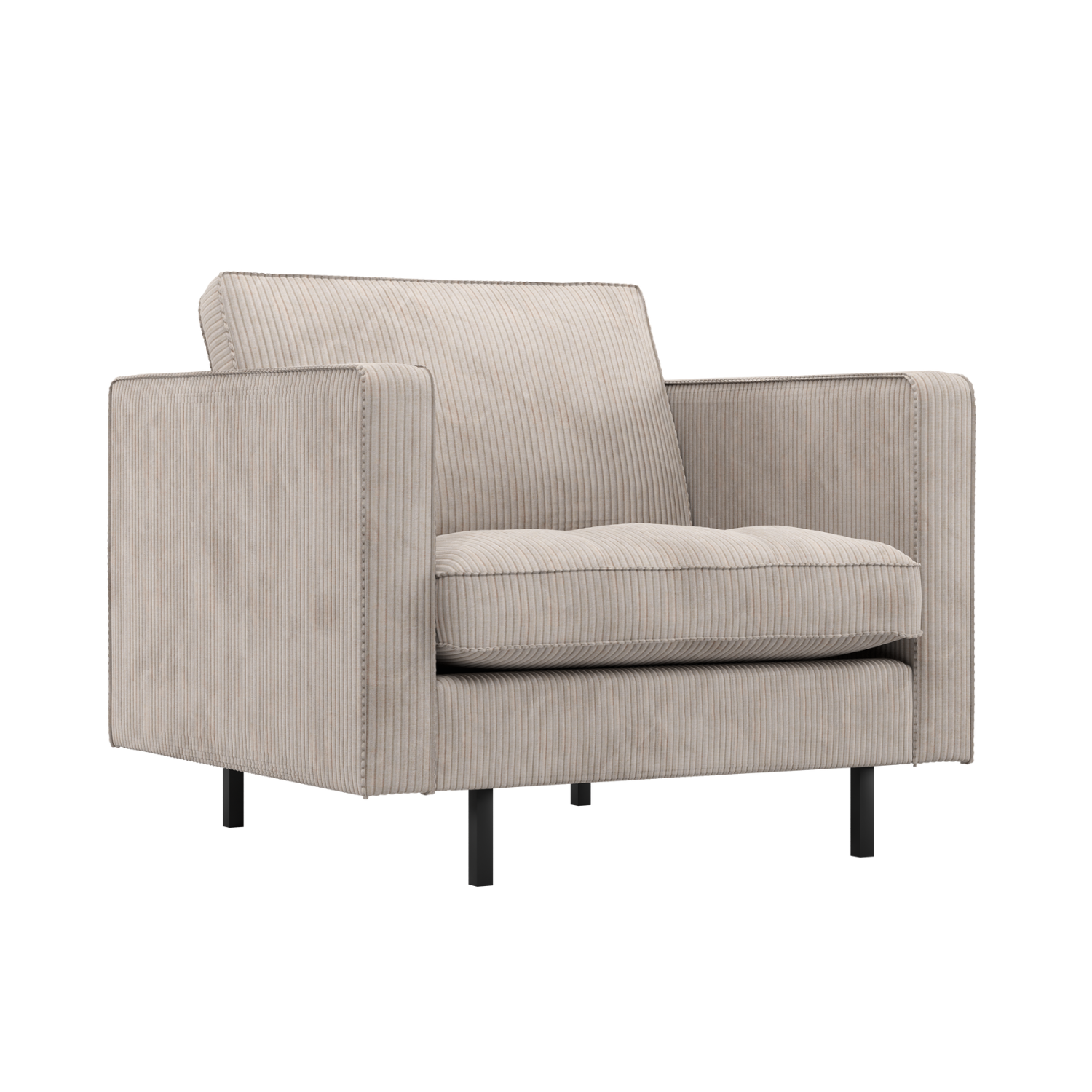 Fotel RODEO CLASSIC ecru sztruks – Woood