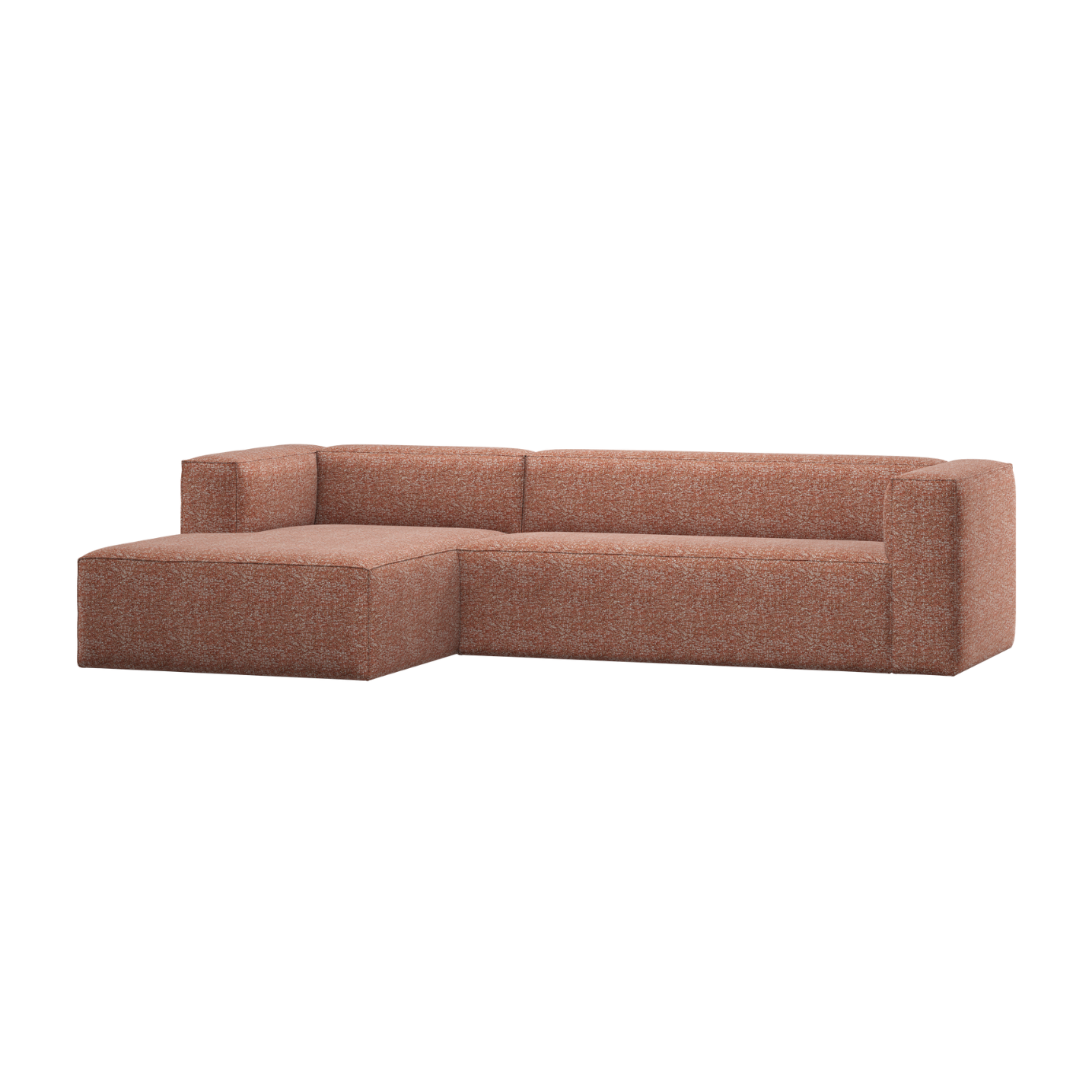 Linksseitige Eckcouch BEAN pfirsichmelange