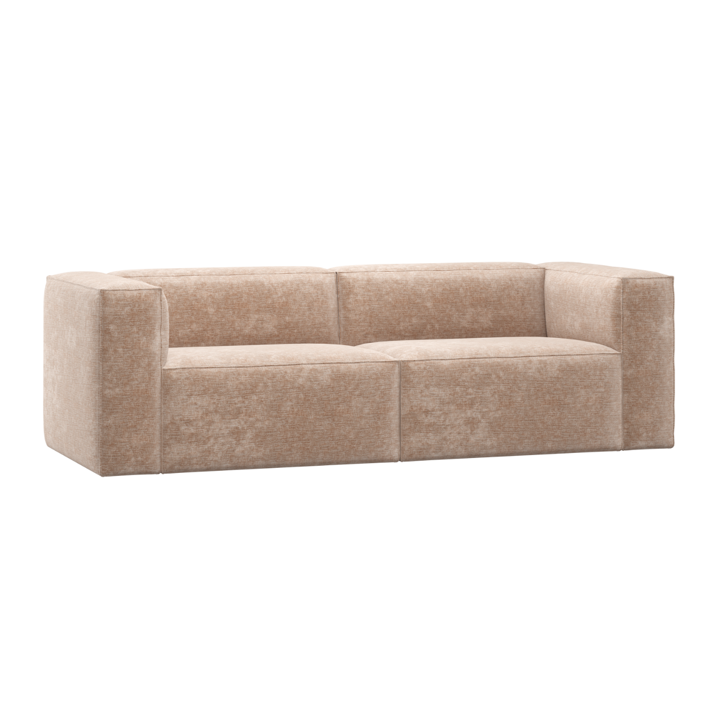 Sofa 3,5-sitzig BEAN hellbeige Chenille