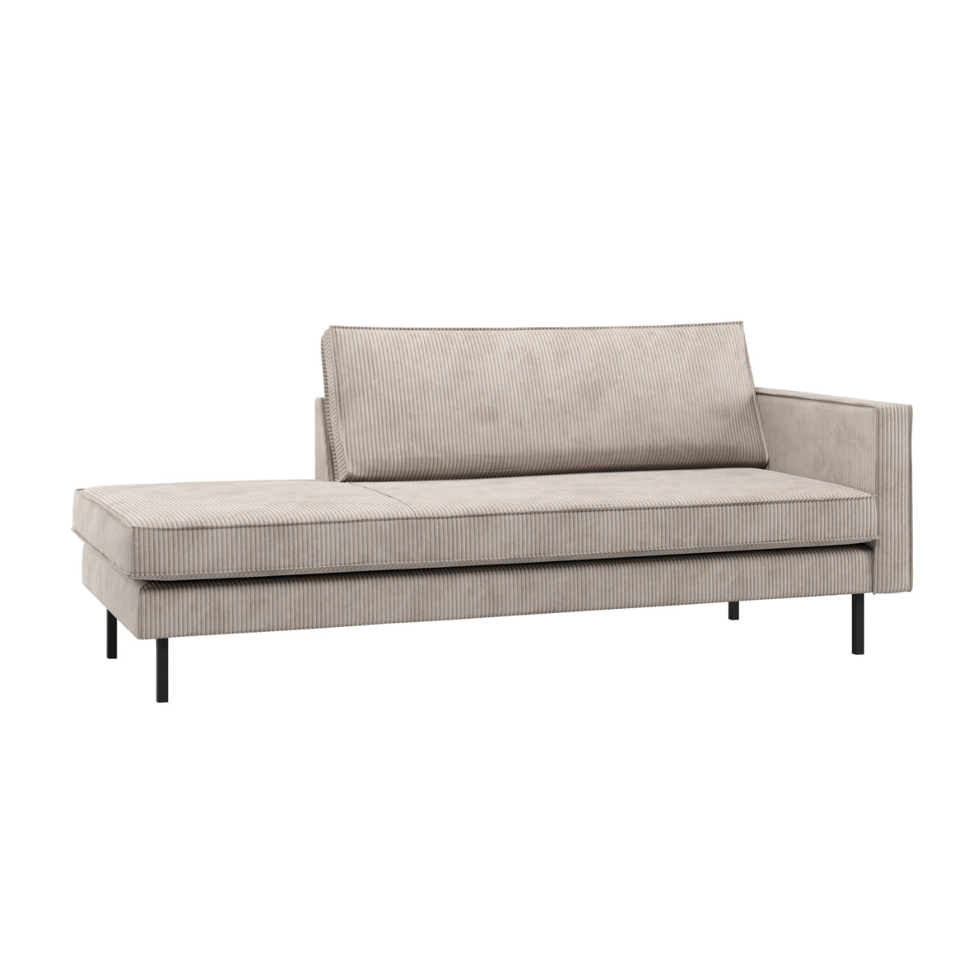 Rechtsseitiger Szezlong RODEO ecru Cord