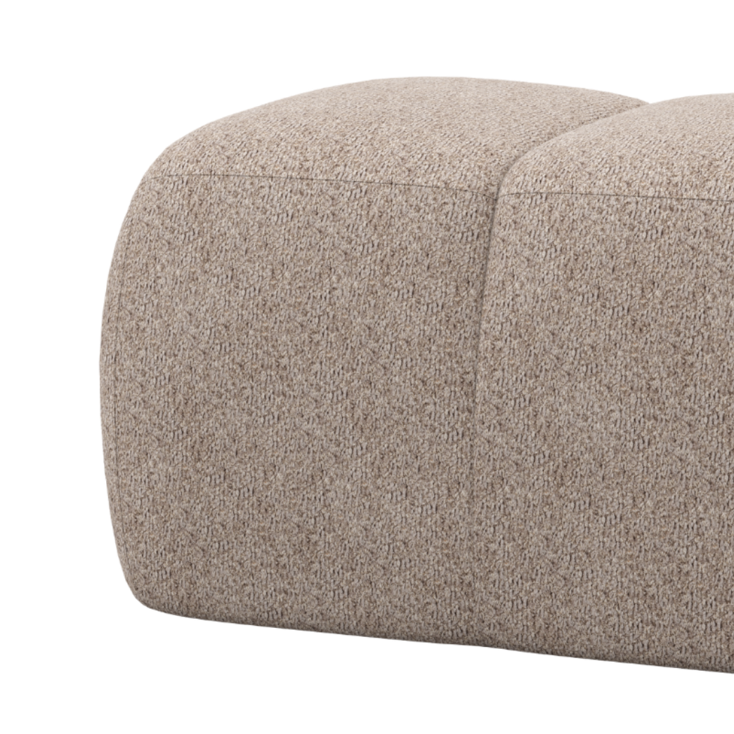 Puf MOJO piaskowy baranek – Woood
