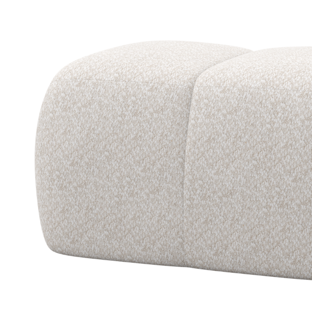Puff MOJO ecru Baranek