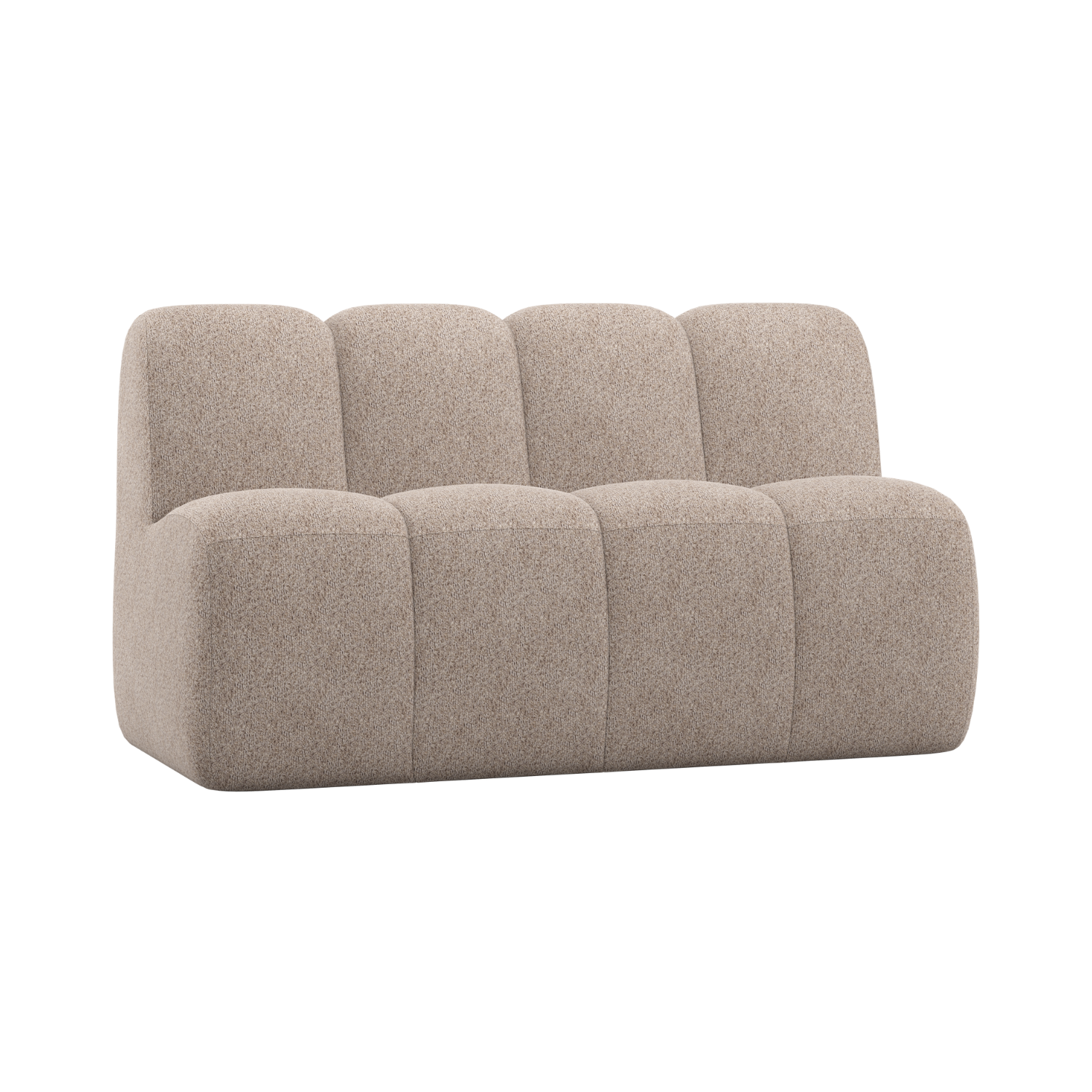 Sofa modułowa MOJO BENCH - element 3-osobowy piaskowy baranek – Woood