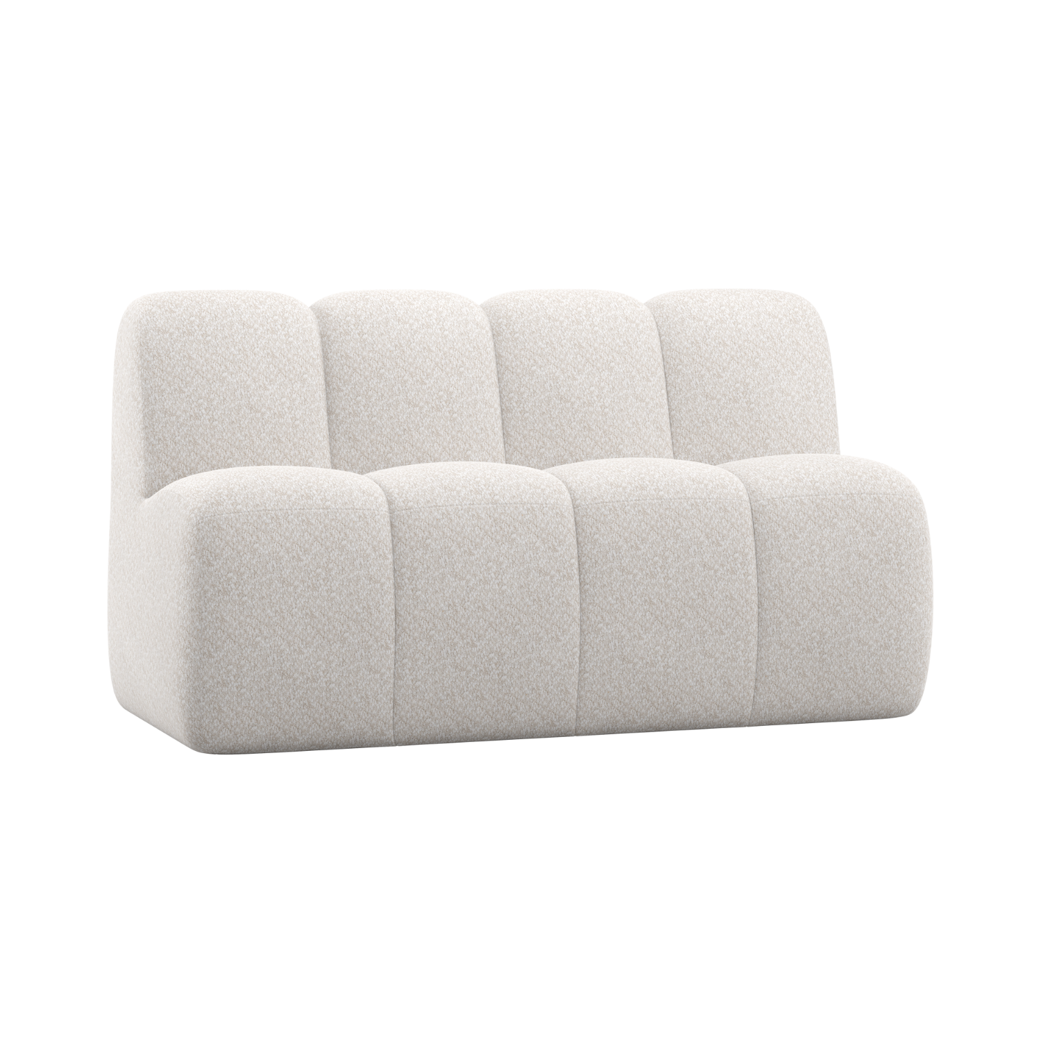 Sofa modułowa MOJO BENCH - element 3-osobowy ecru baranek – Woood