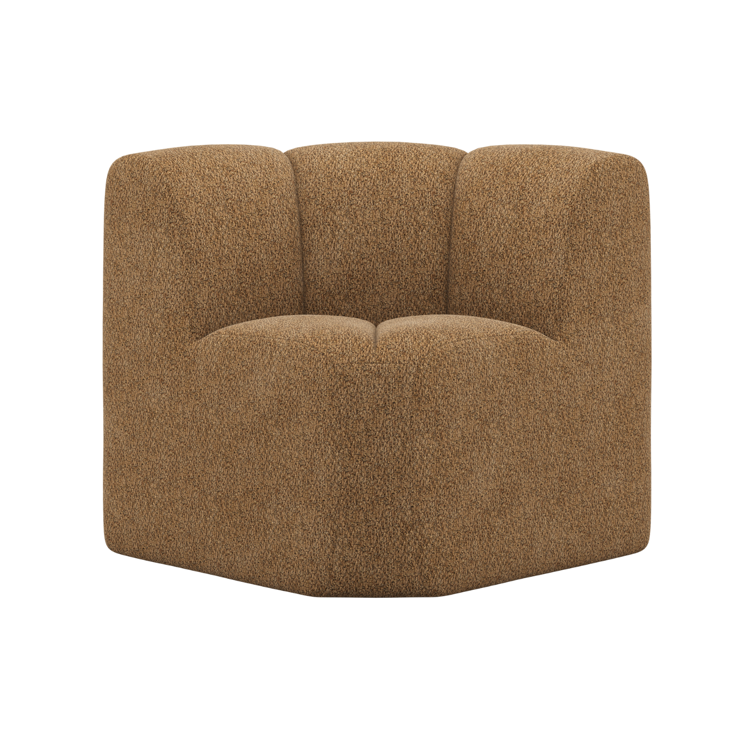 Sofa modułowa MOJO BENCH - element narożny miodowy baranek – Woood