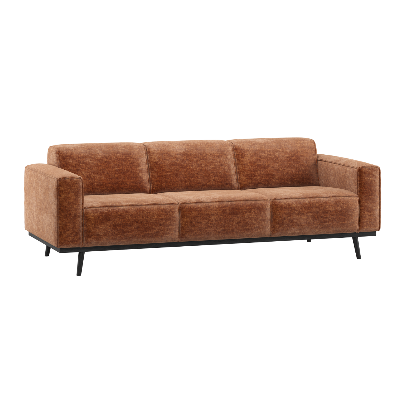 3-Seater Sofa STATEMENT Brick Chenille