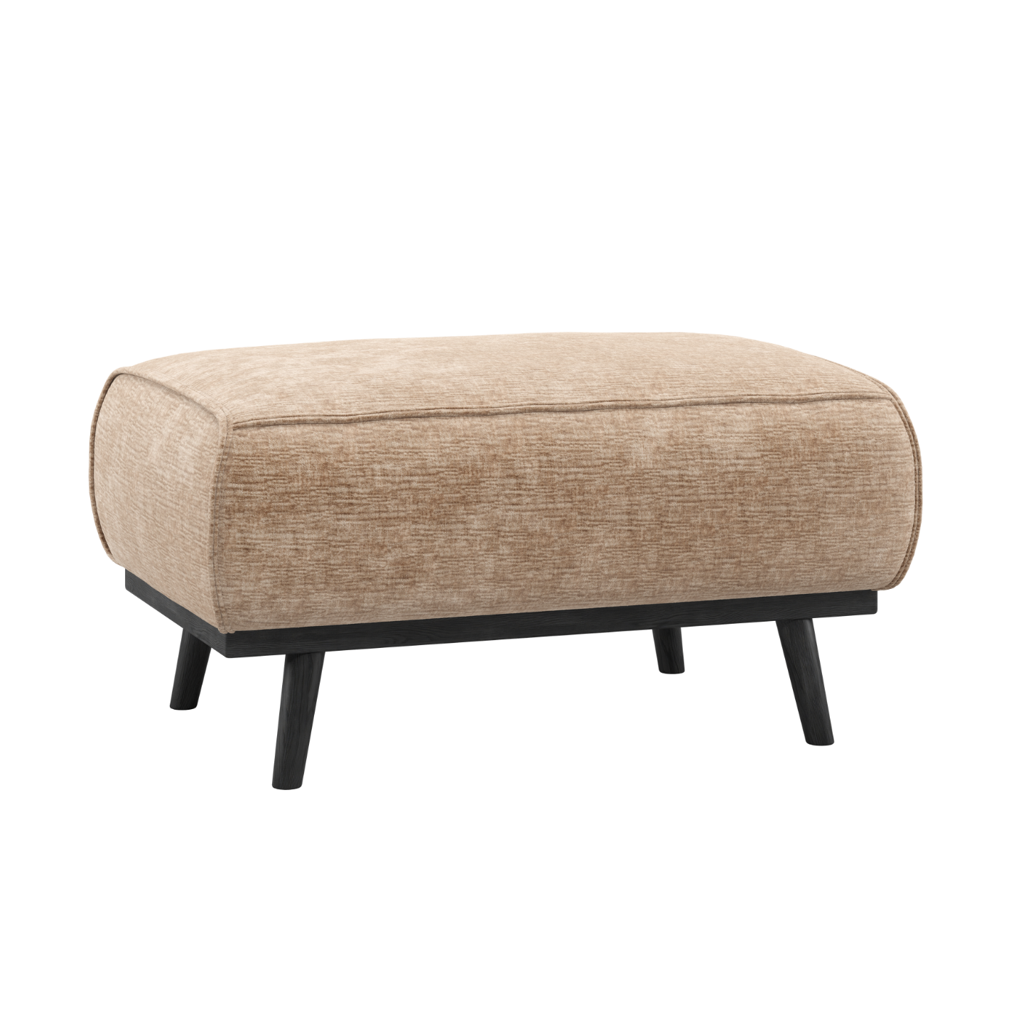 STATEMENT Peach Chenille Ottoman