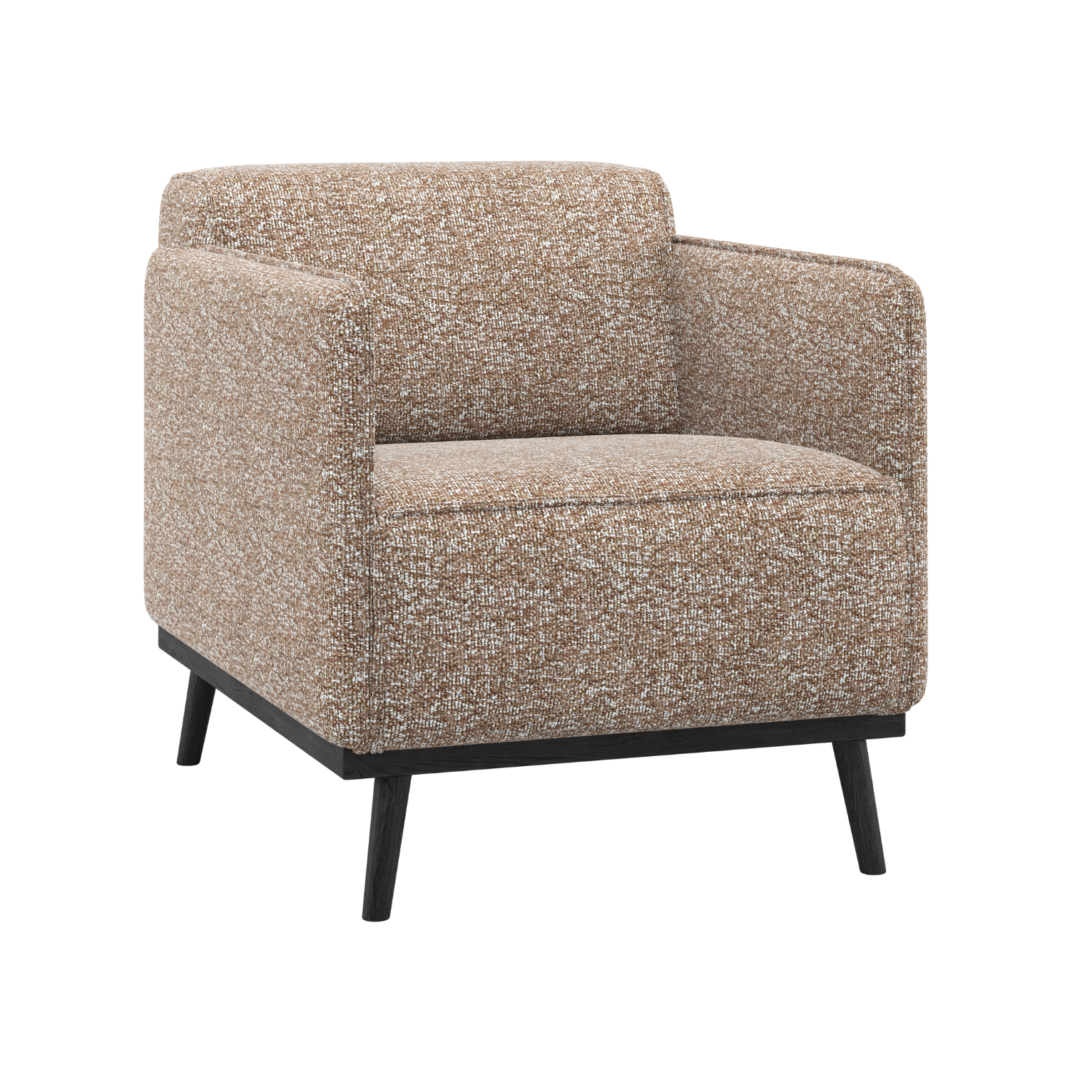 STATEMENT Armchair in Light Brown Mélange