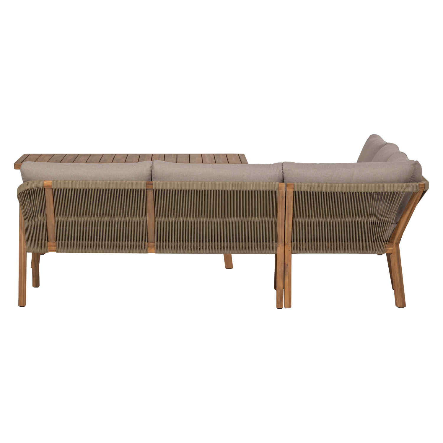 Gartenmöbelset TARO beige mit Akazienholz