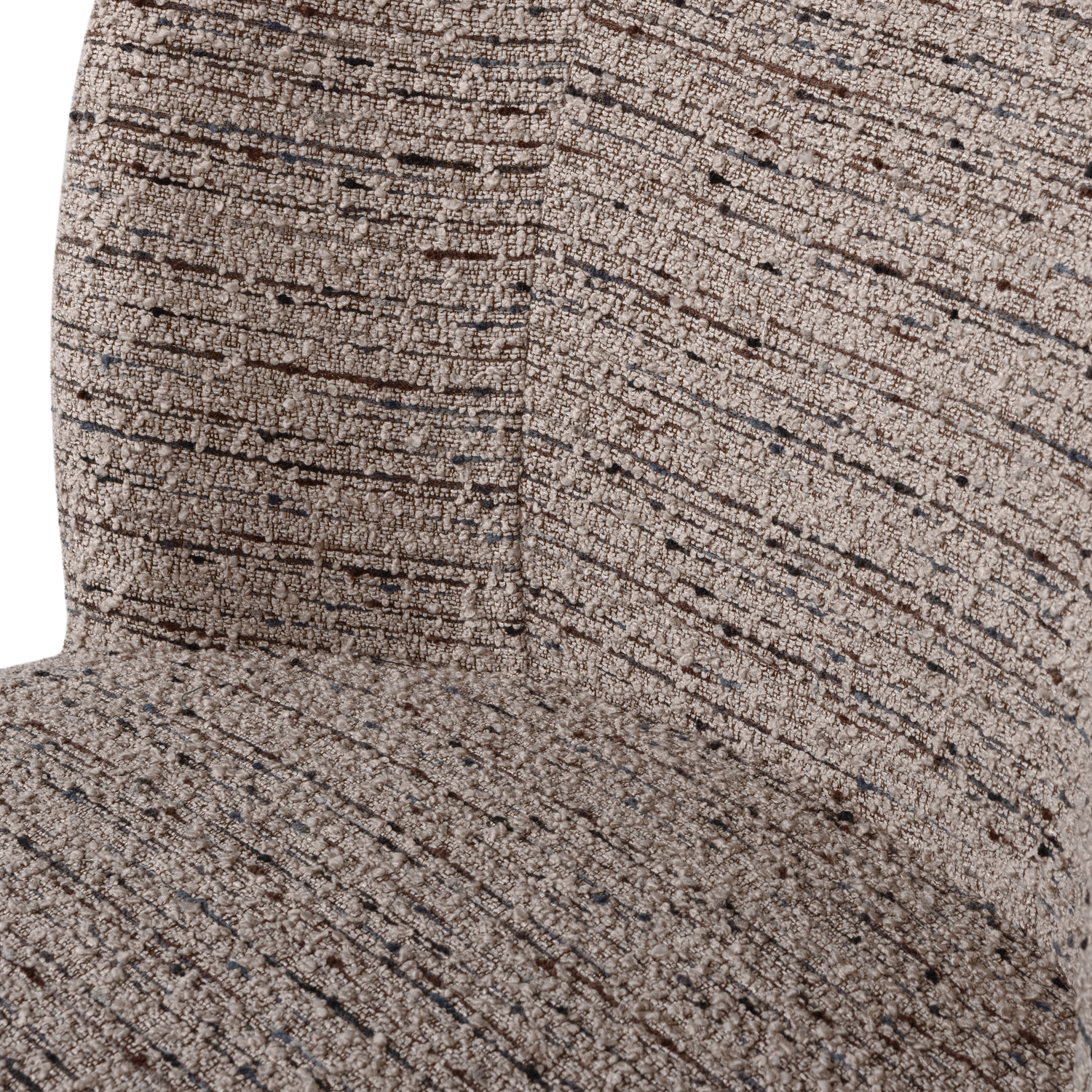 ATTY swivel armchair in dark beige mélange