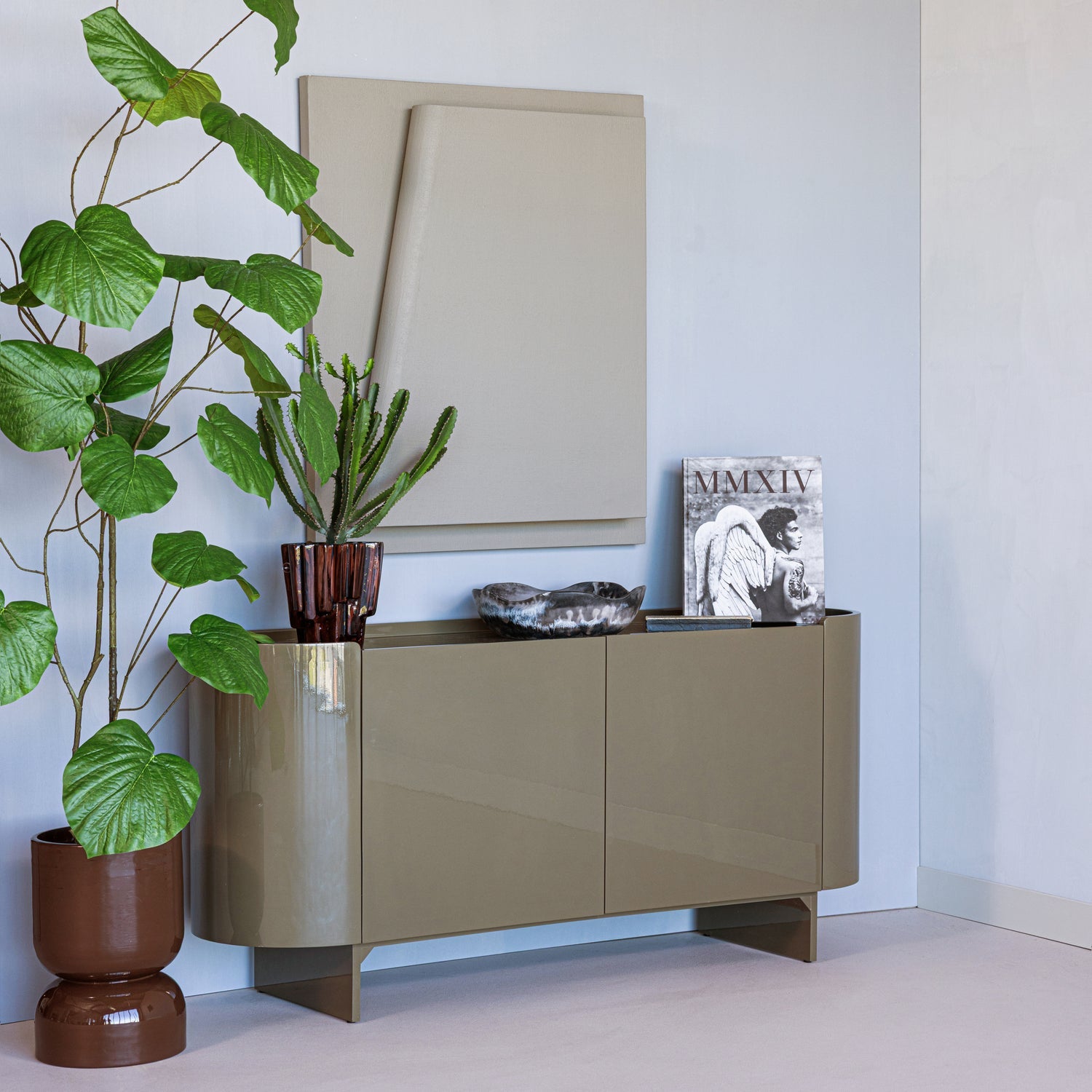 LIORA TV Cabinet Gray-Green
