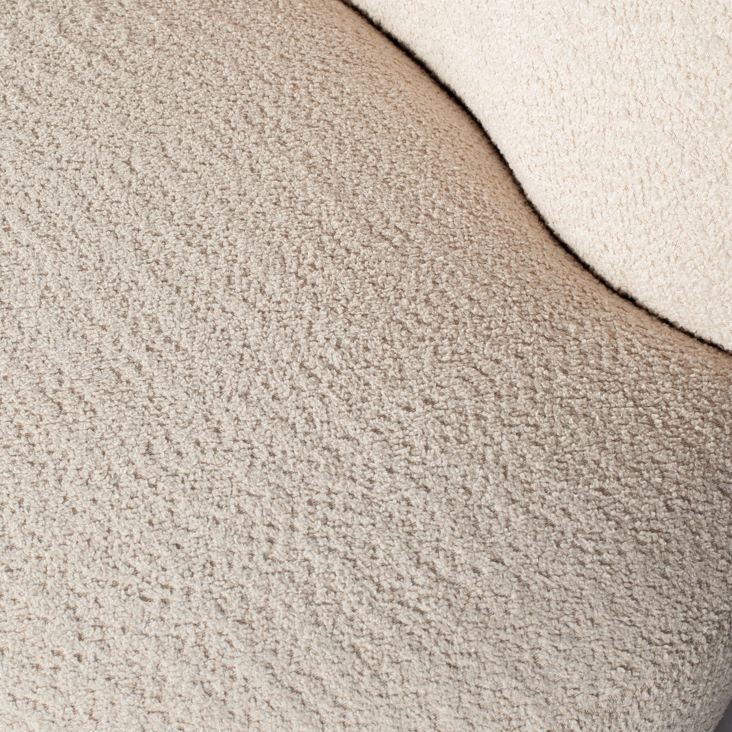 Sofa rechtsseitig STONE creme Boucle