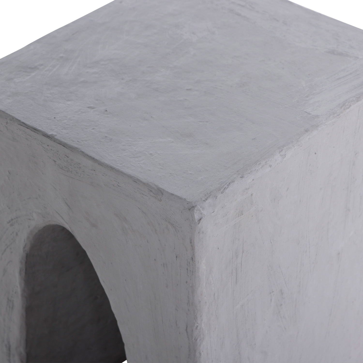 TOVI Gray Paper Mache Side Table