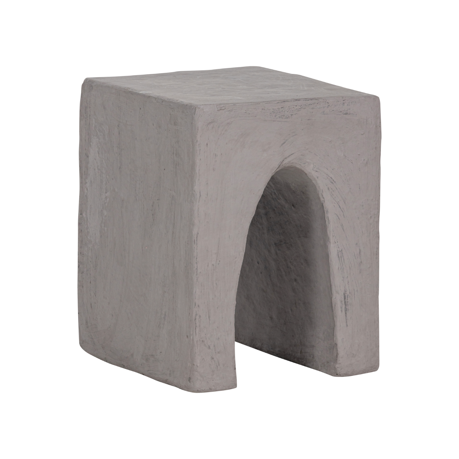 TOVI Gray Paper Mache Side Table