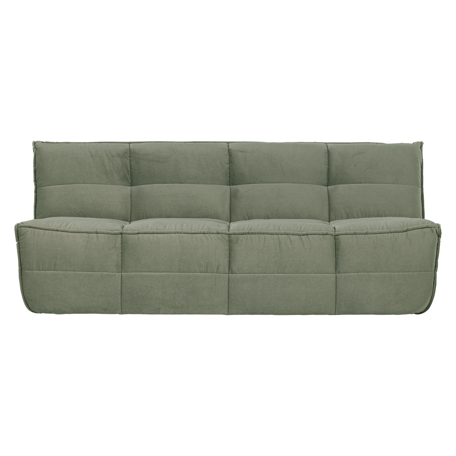 Sofa aksamitna CLUSTER - moduł 3-osobowy pistacjowy – Woood