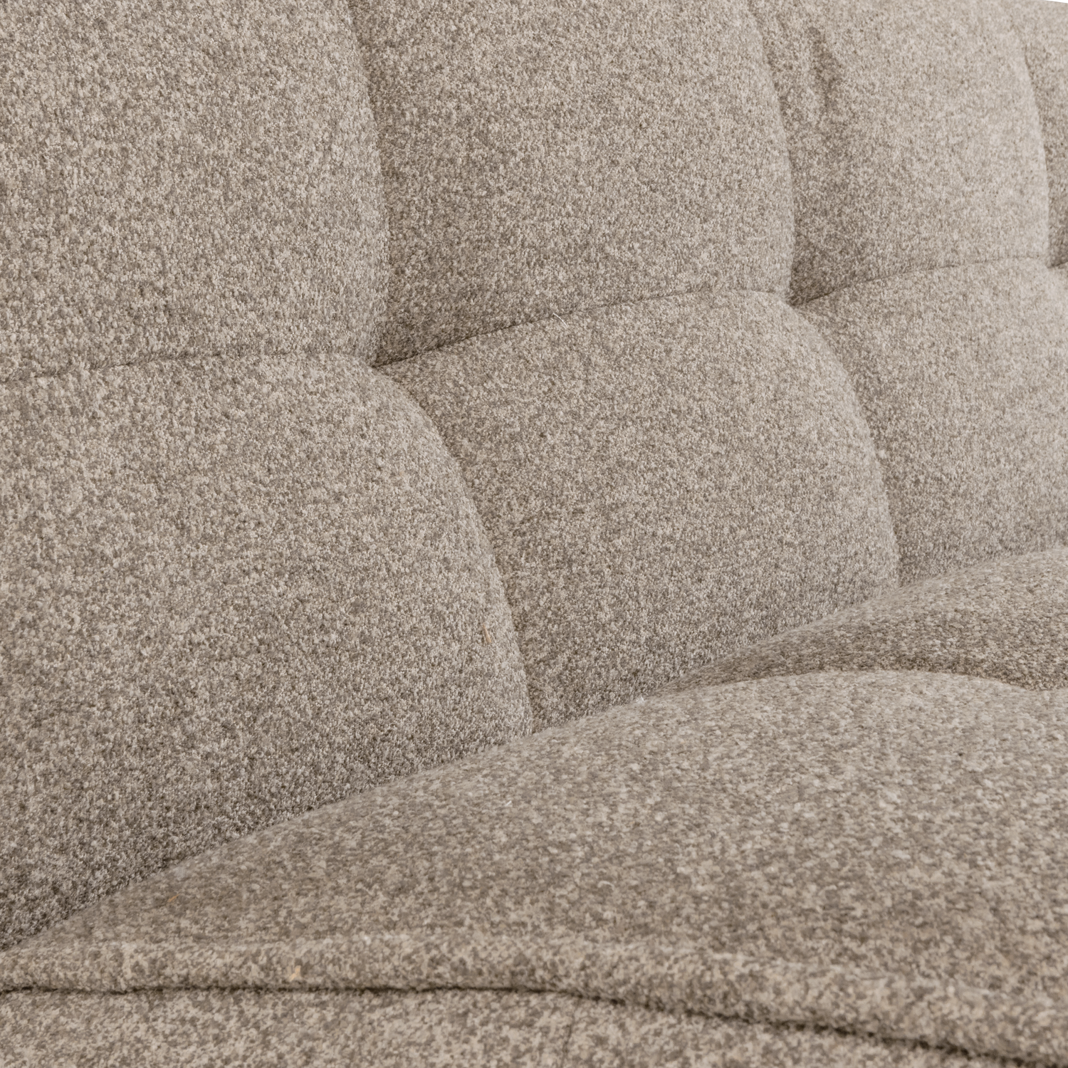 Sofa CLUSTER - moduł 3-osobowy beżowy bouclé – Woood