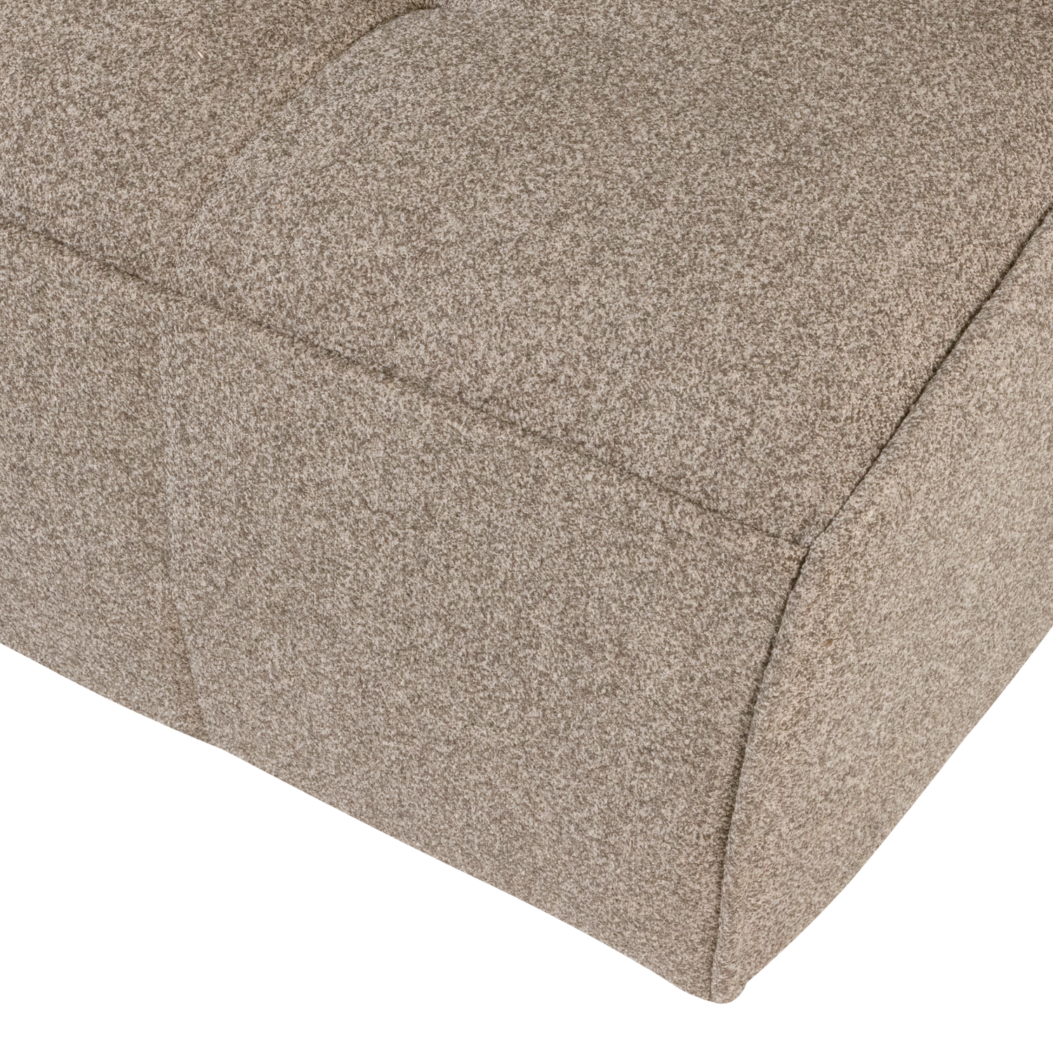 Sofa CLUSTER - moduł 3-osobowy beżowy bouclé – Woood
