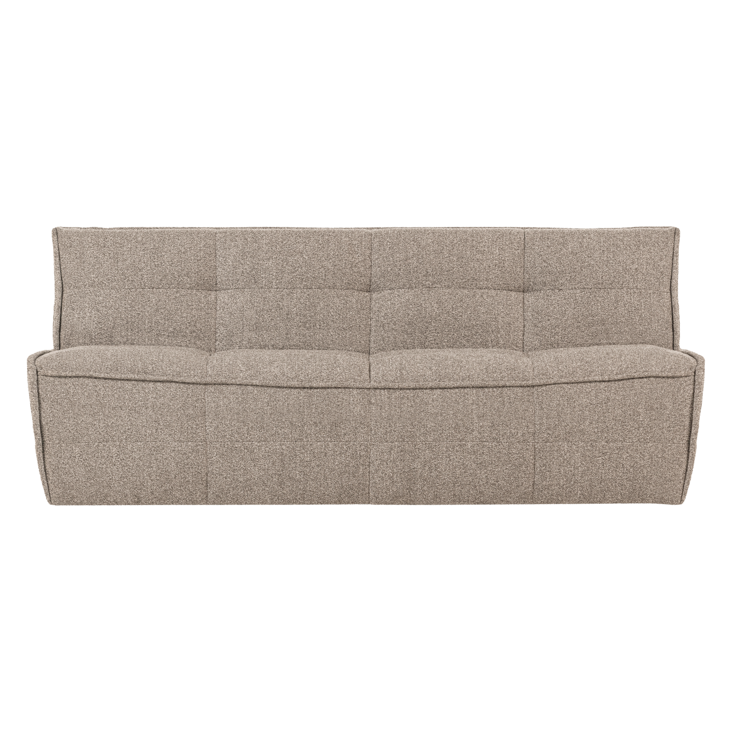 Sofa CLUSTER - moduł 3-osobowy beżowy bouclé – Woood
