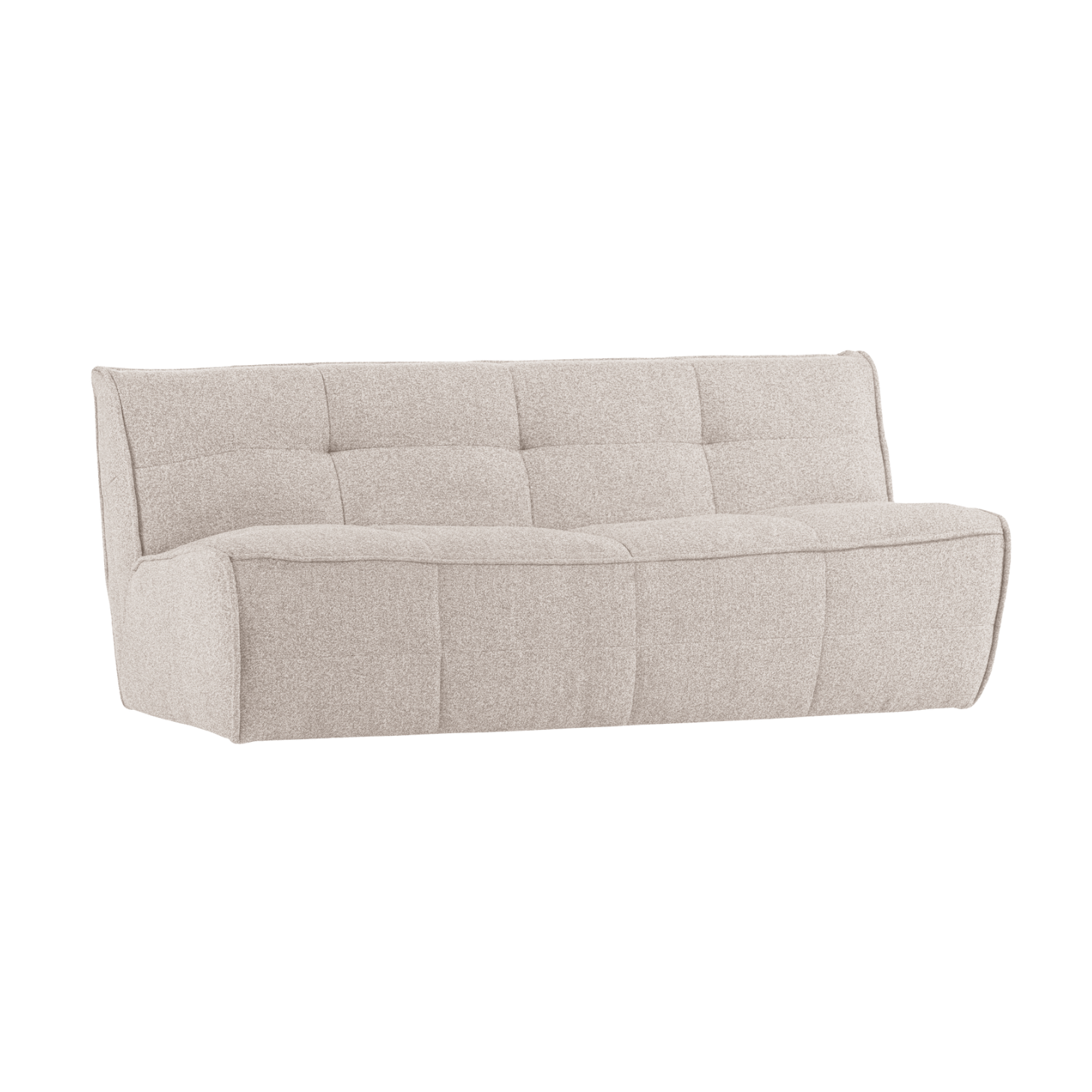 Sofa CLUSTER - 3-seater sand bouclé module