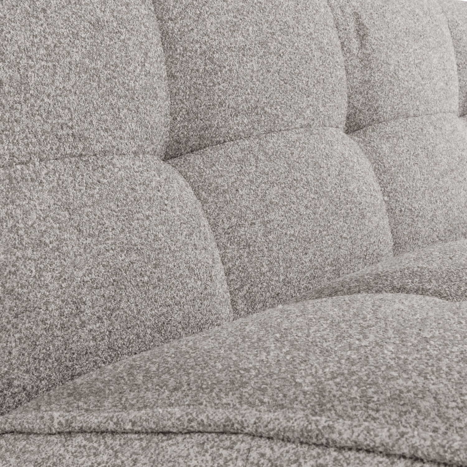 CLUSTER Sofa - 3-Seater Gray Bouclé