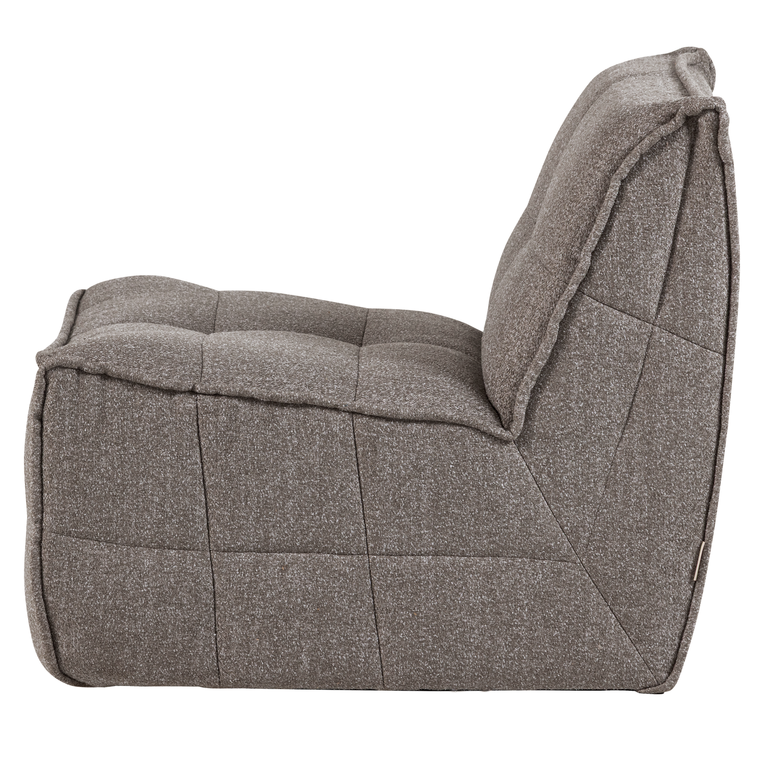 Sessel / Modul CLUSTER grau-braun Bouclé
