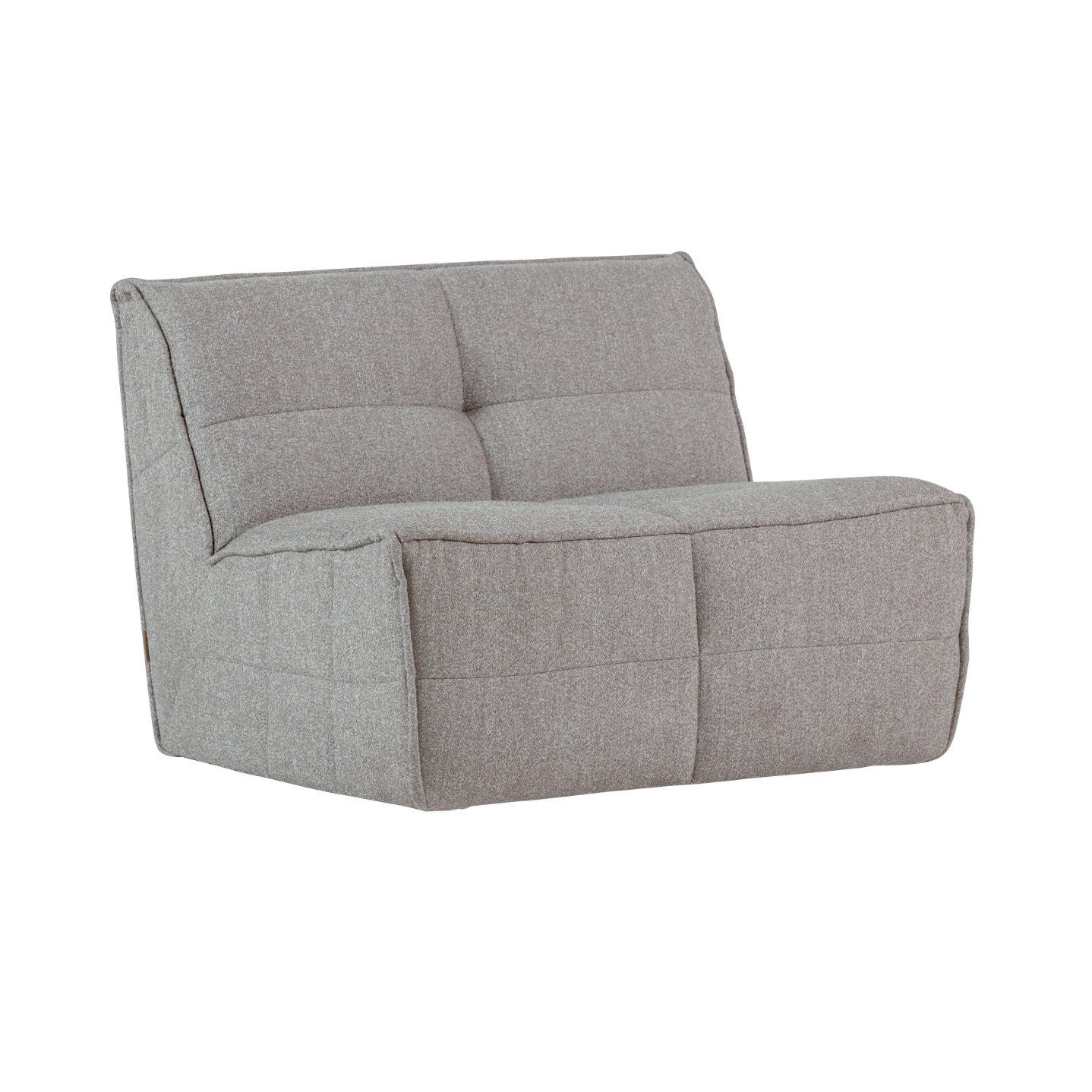 Sessel / Modul CLUSTER graues Bouclé