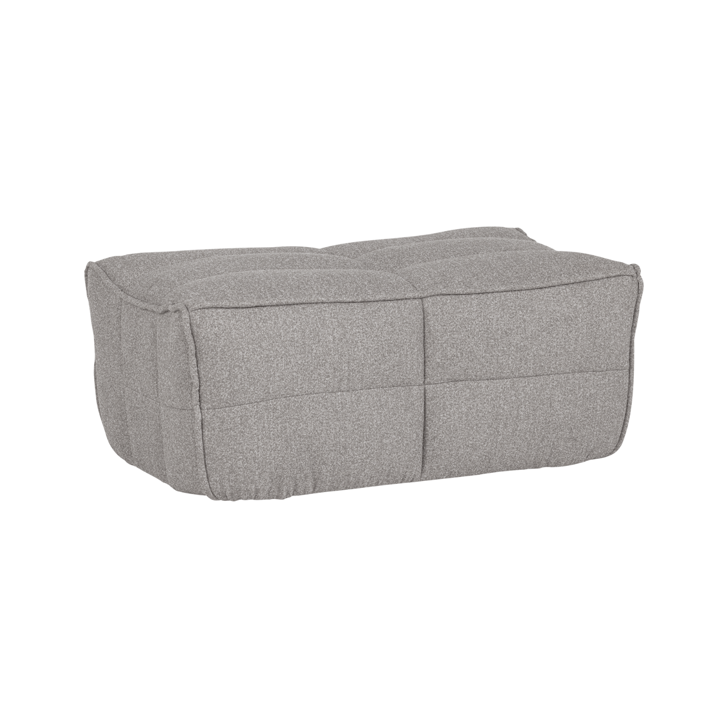 Puff CLUSTER grauer Bouclé