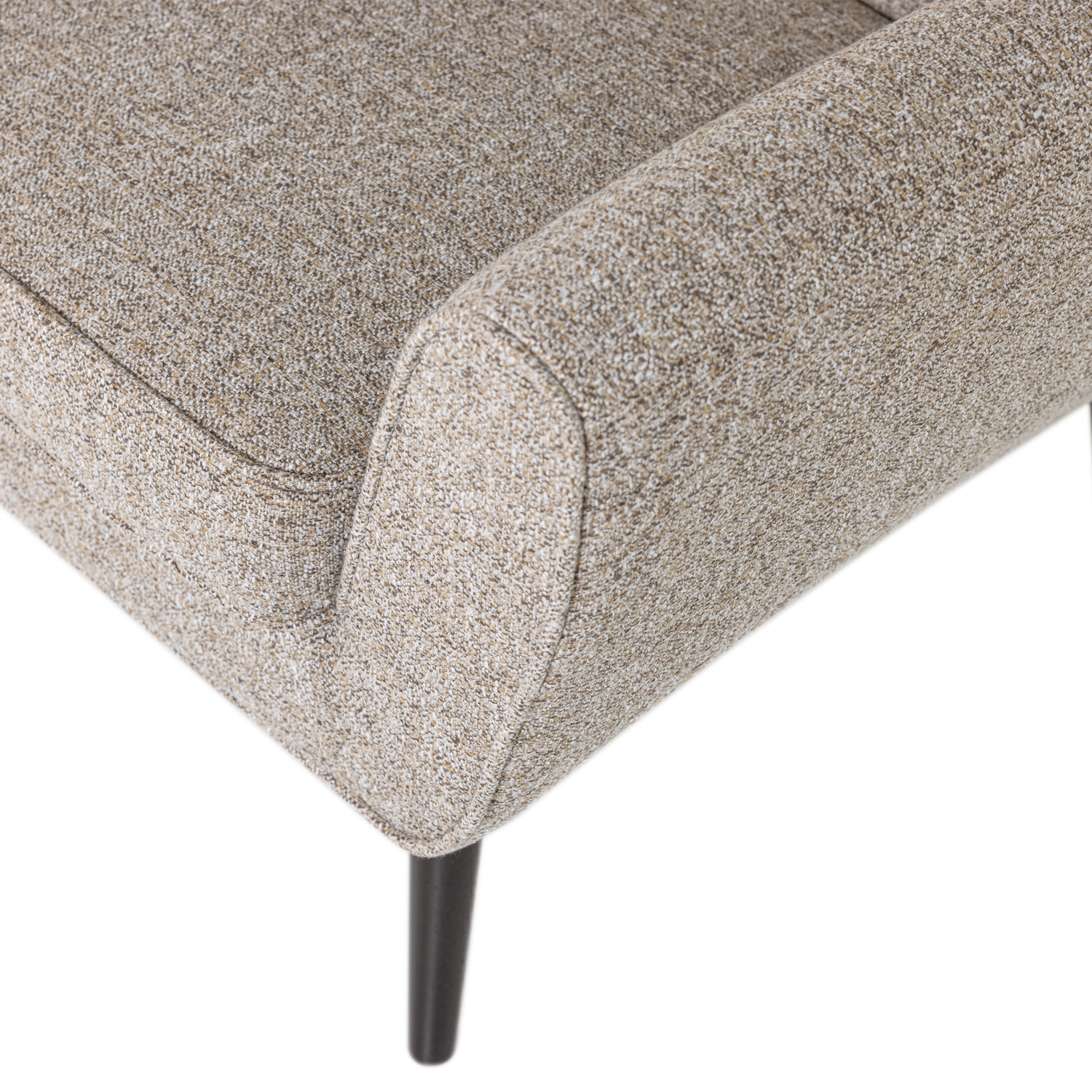 Sofa 2-sitzig ROCCO grau-beige Melange