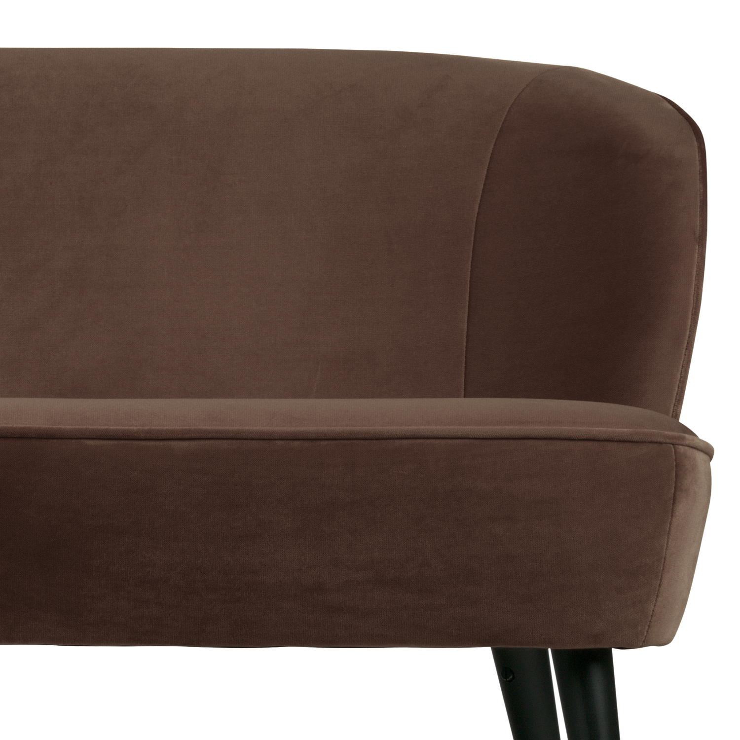 Sofa aksamitna SARA czekoladowy – Woood