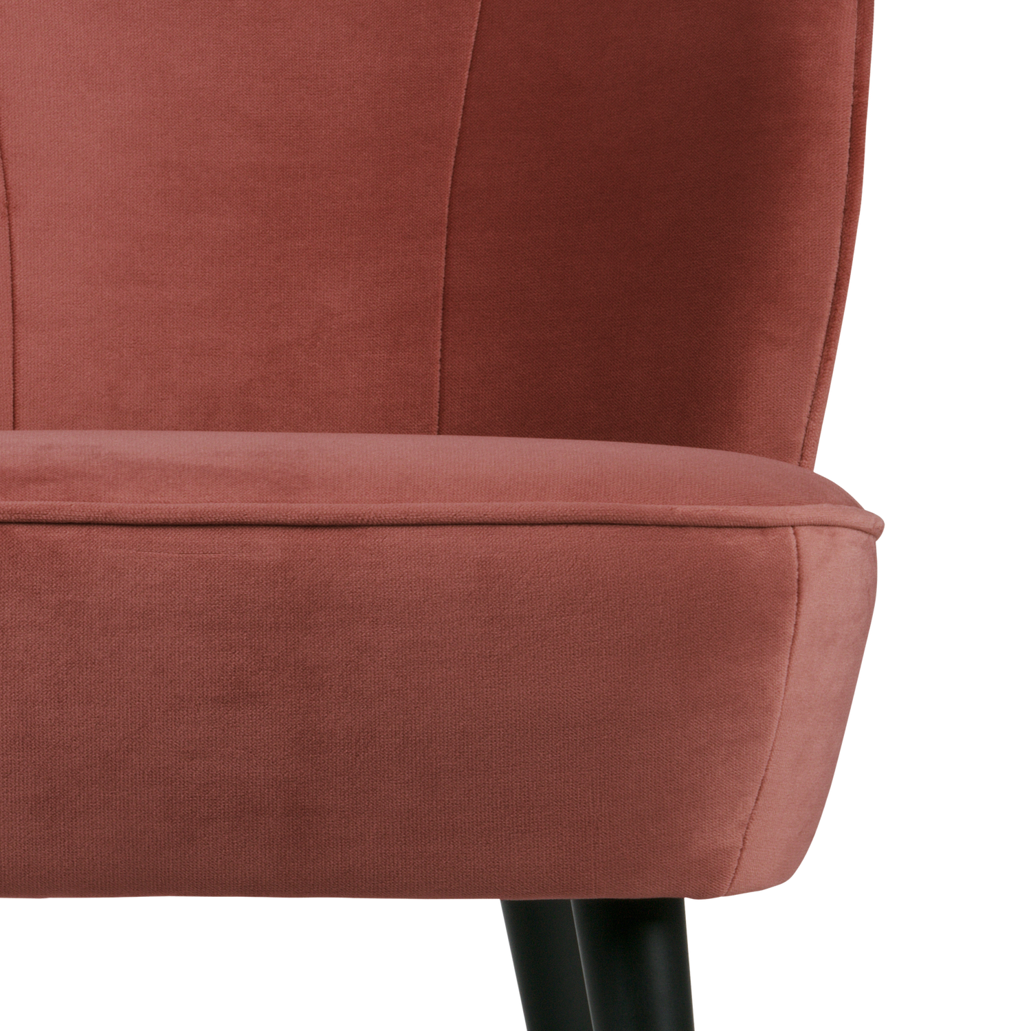 Burgundy Velvet Armchair SARA