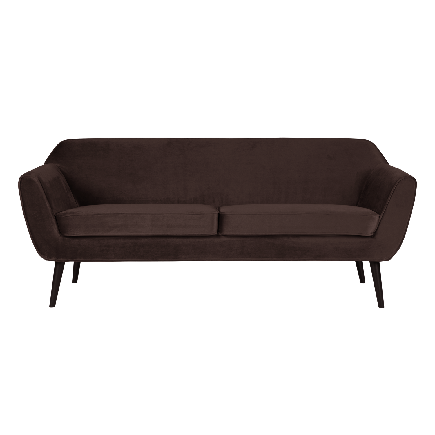 Sofa aksamitna 2,5-osobowa ROCCO czekoladowy – Woood