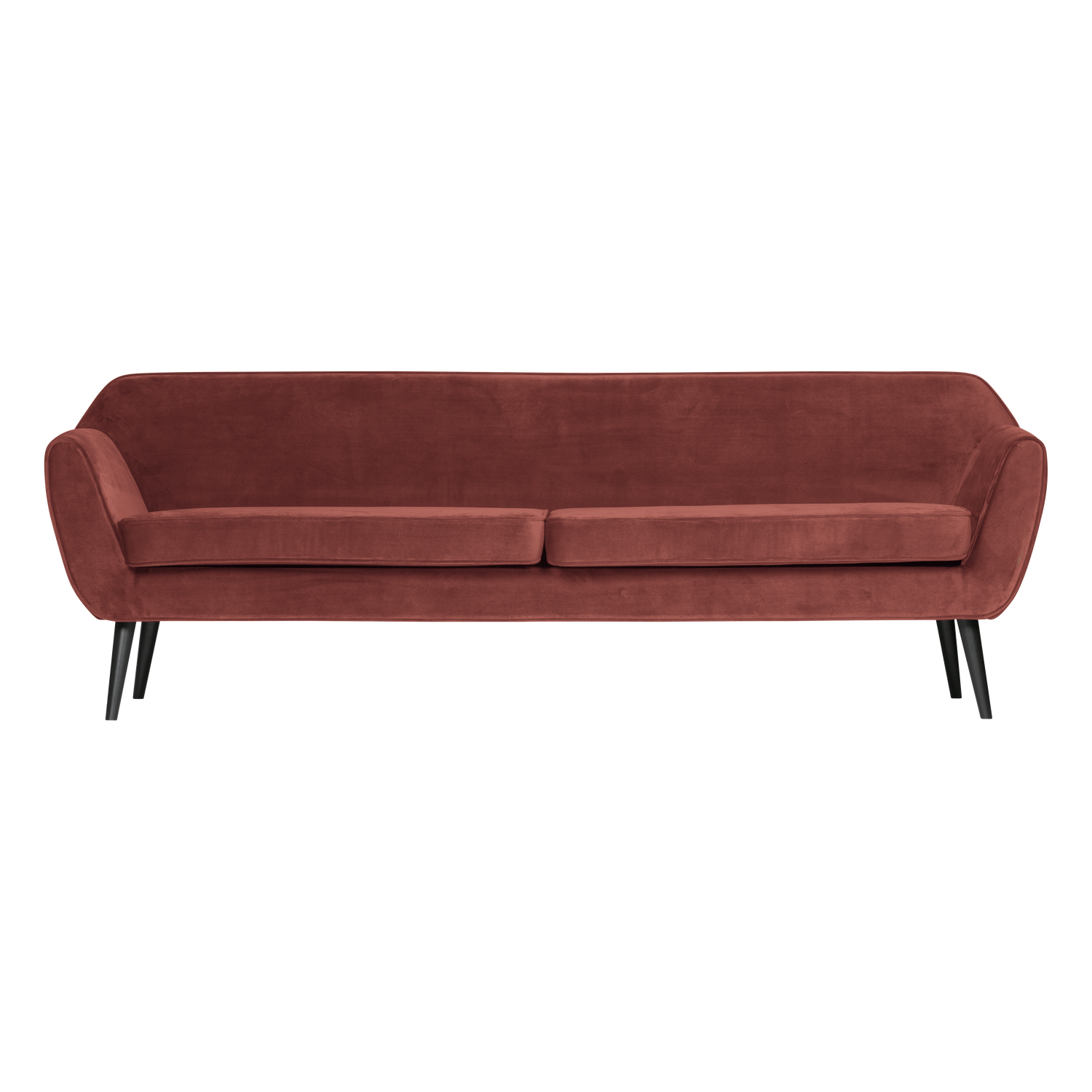 Sofa aksamitna 4-osobowa ROCCO burgundowy – Woood