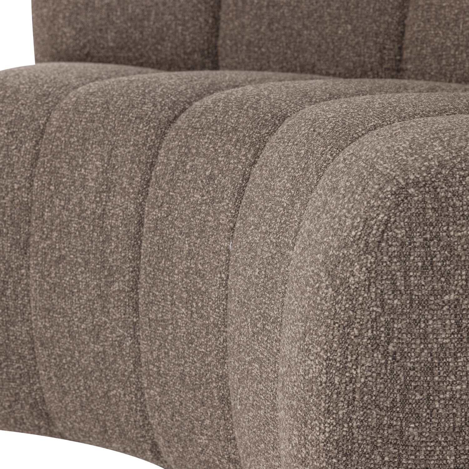 Modulares Sofa MOJO - halbr Ecke braunes Bouclé