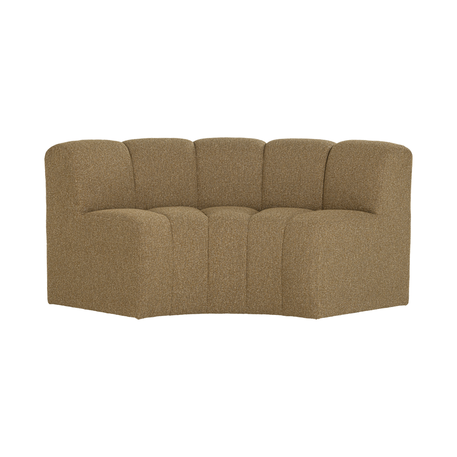 MOJO Modular Sofa - Honey Bouclé Curved Corner Element