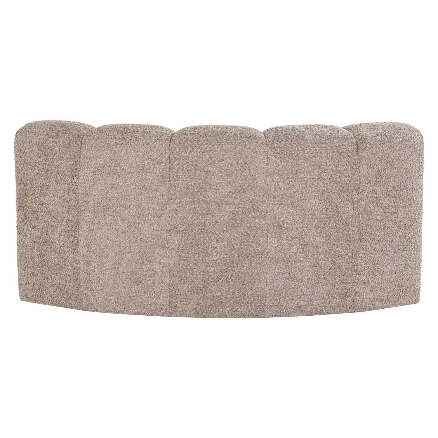 Sofa modułowa MOJO BENCH - element narożny półokrągły piaskowy baranek – Woood