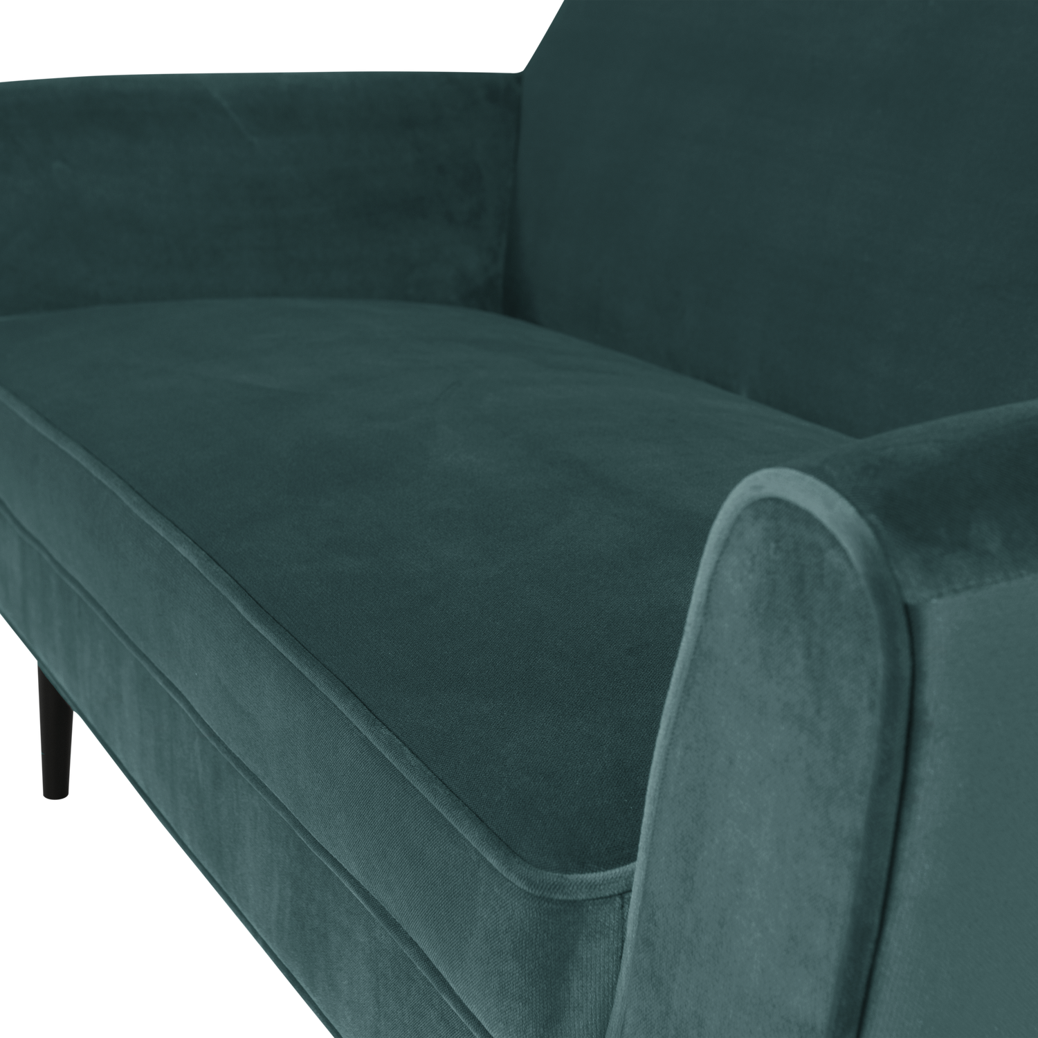 Velvet 2-Seater Sofa ROCCO in Sea Green