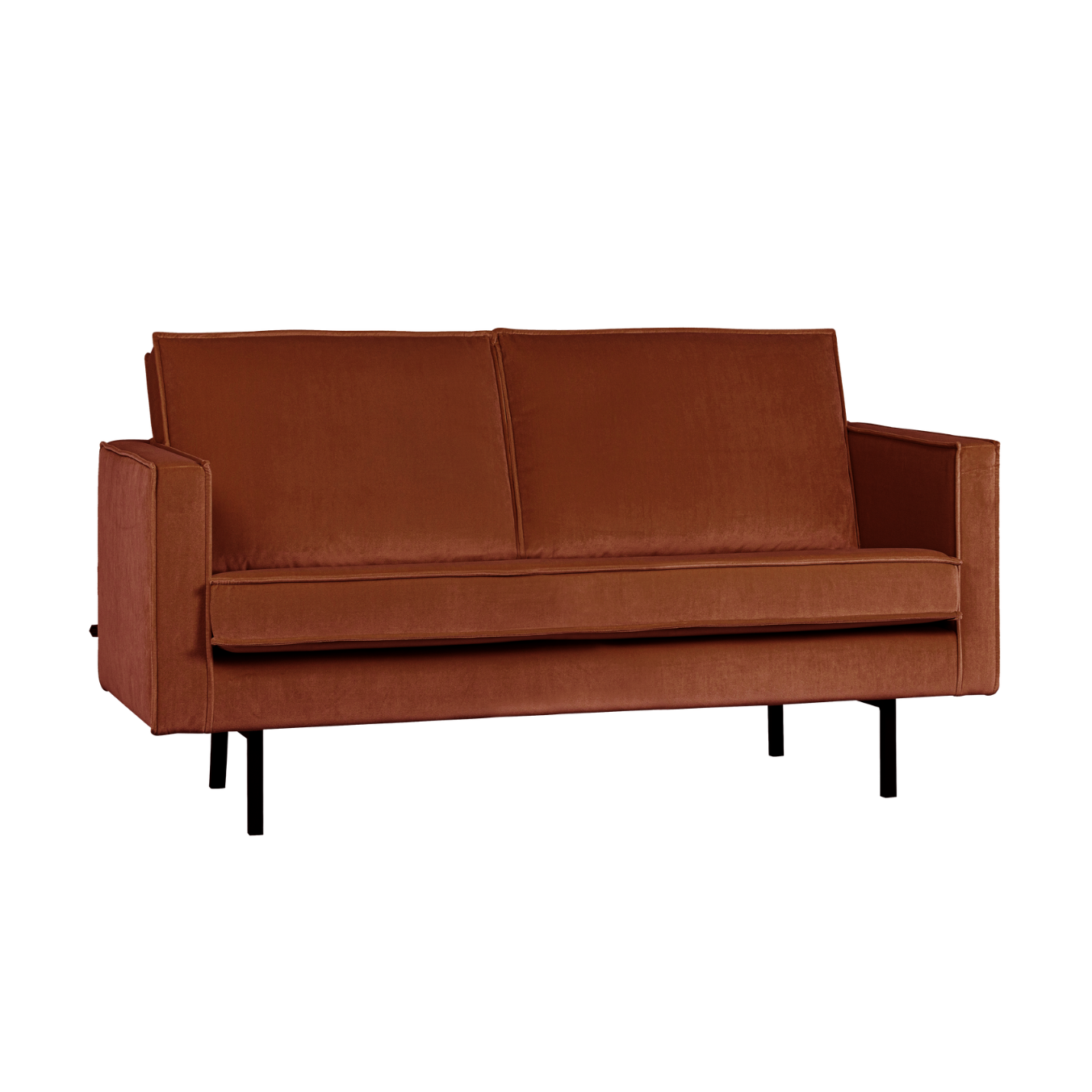 Sofa aksamitna 2-osobowa RODEO rdzawy – Woood