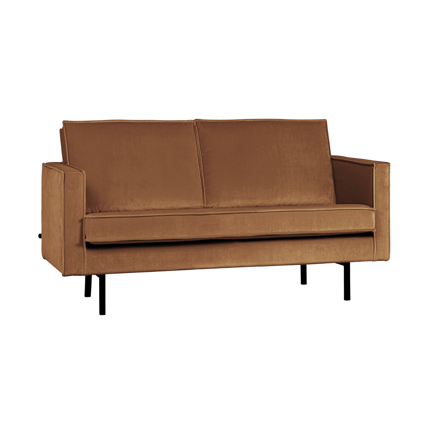 Sofa aksamitna 2-osobowa RODEO miodowy – Woood