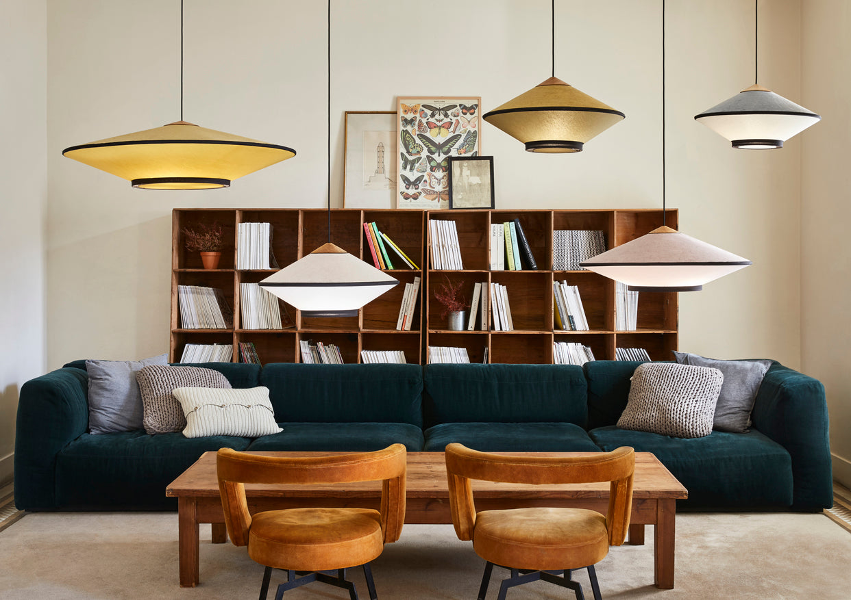 Lampa wisząca CYMBAL niebieski – Forestier