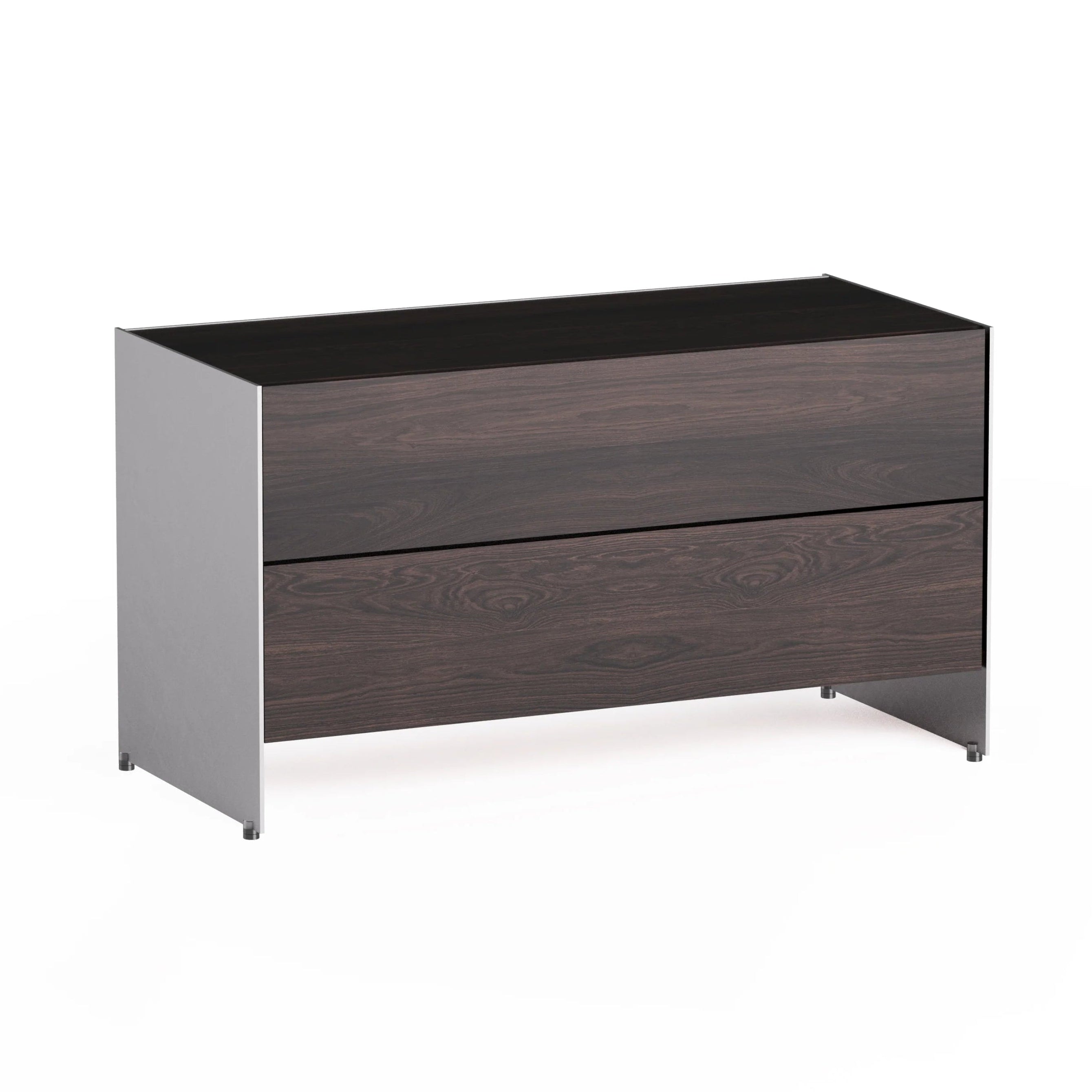 ALOOX 90 Cabinet in Ebony Oak Wood with Aluminum Finish