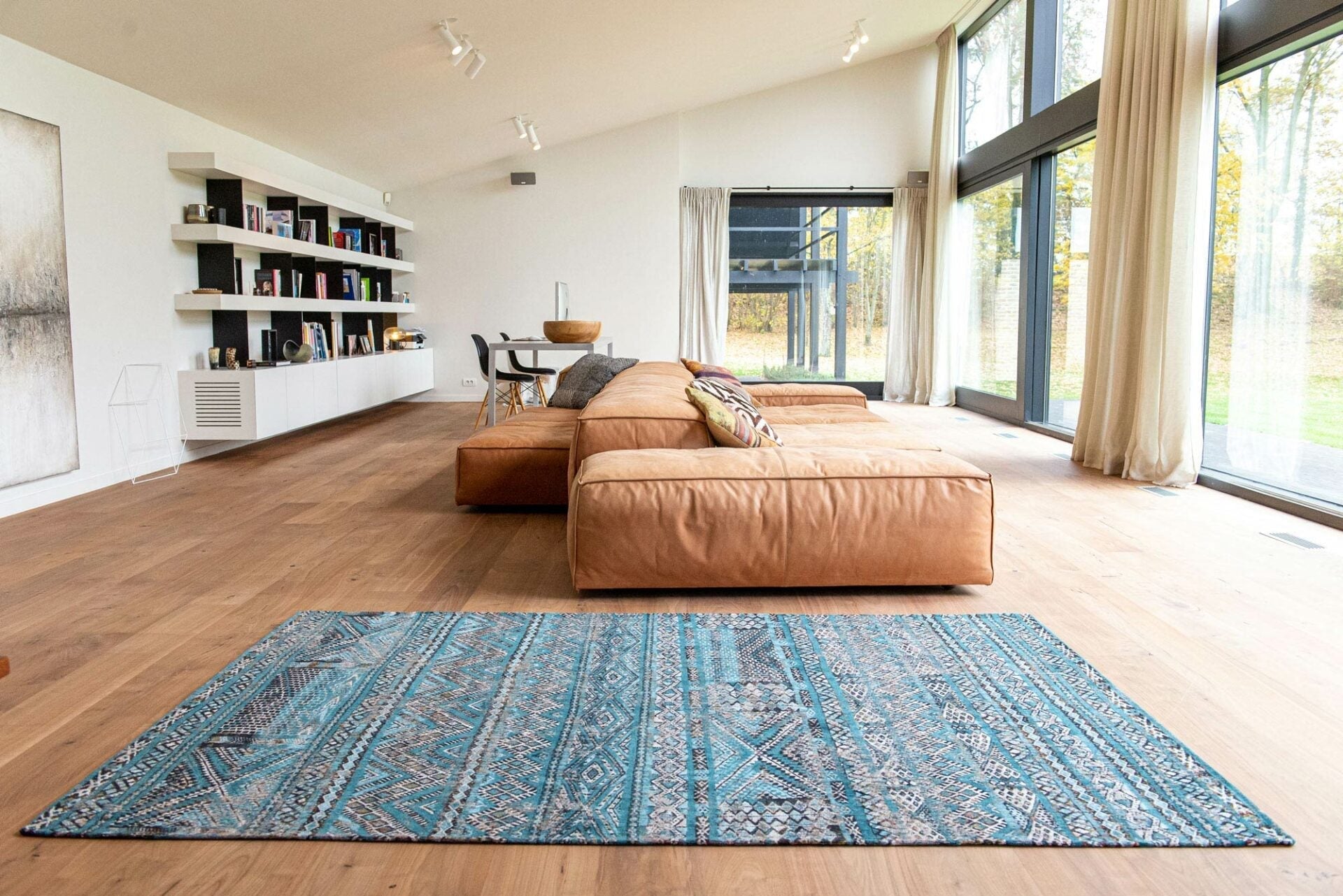 Dywan KILIM ZEMMURI BLUE błękitny – Louis de Poortere