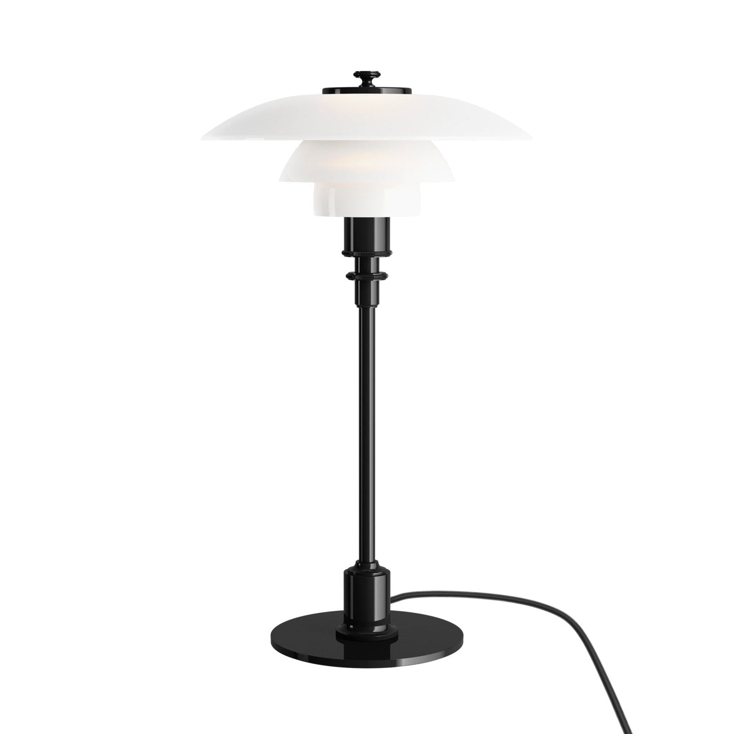 PH 2/1 table lamp white with black base