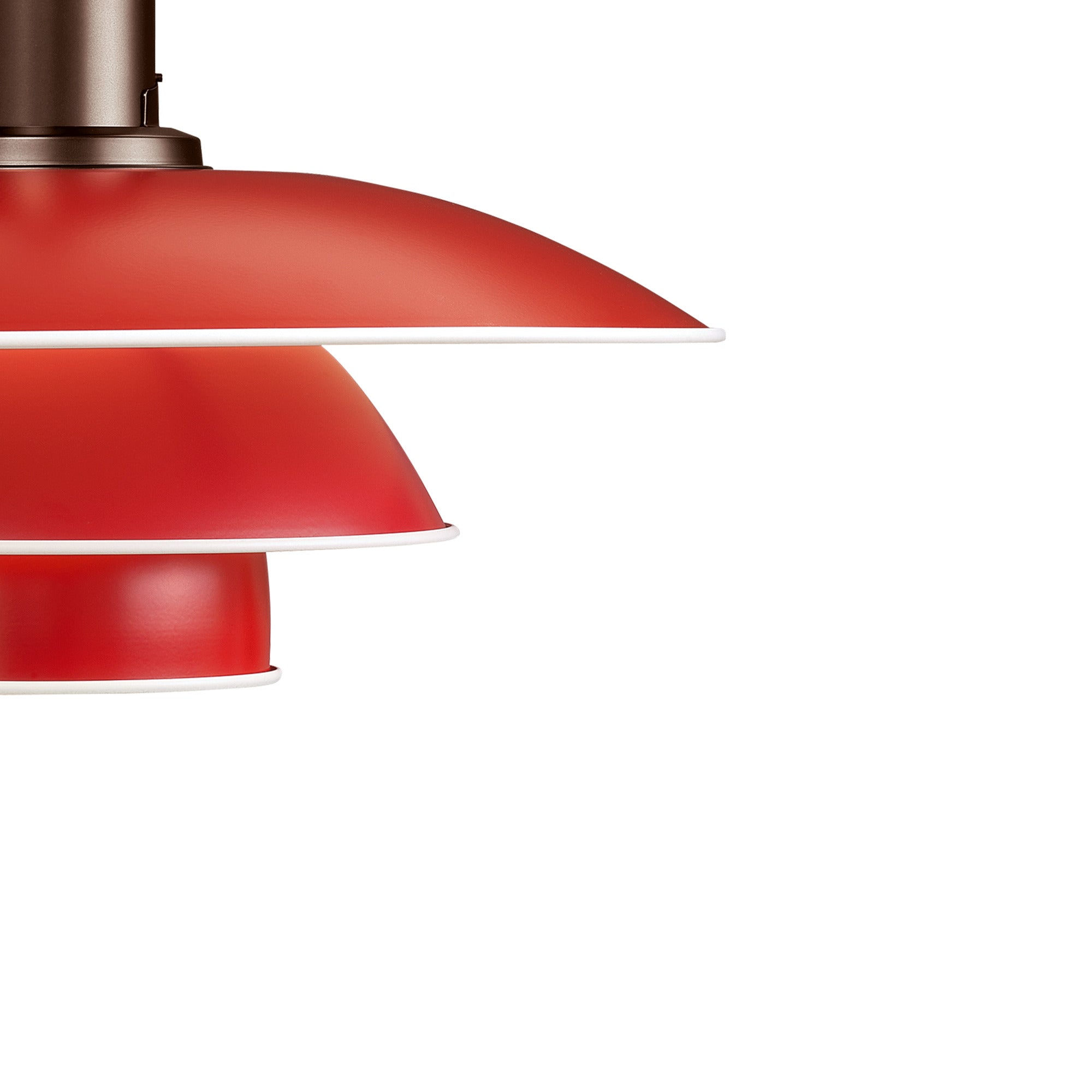 PH 3½-3 METAL red pendant lamp