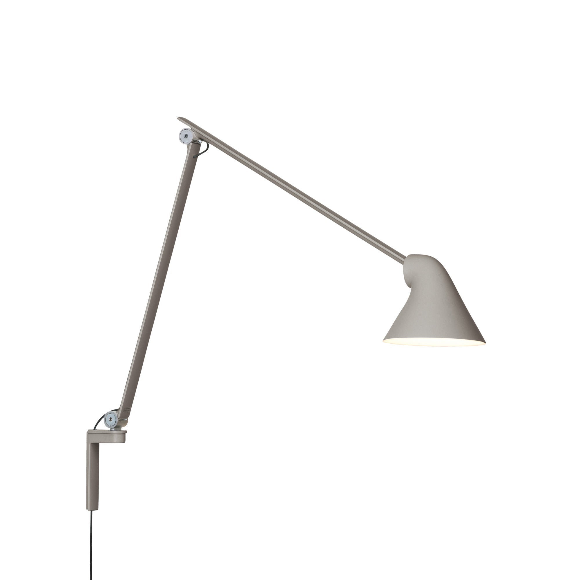 Wandleuchte mit verstellbarem Arm NJP grau