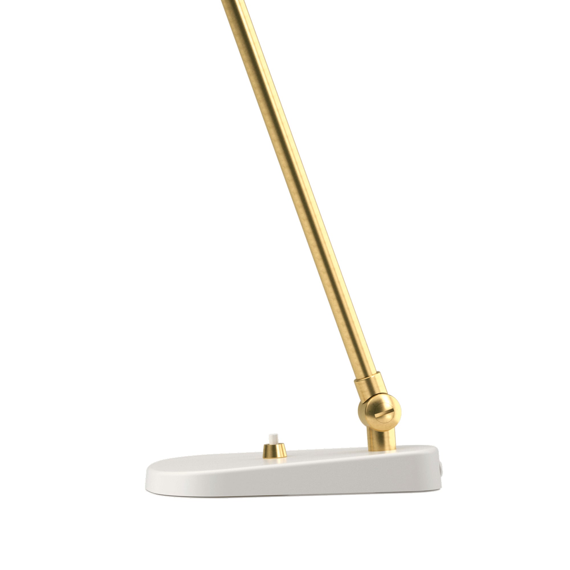 VL 38 Table Lamp White with Gold Finish