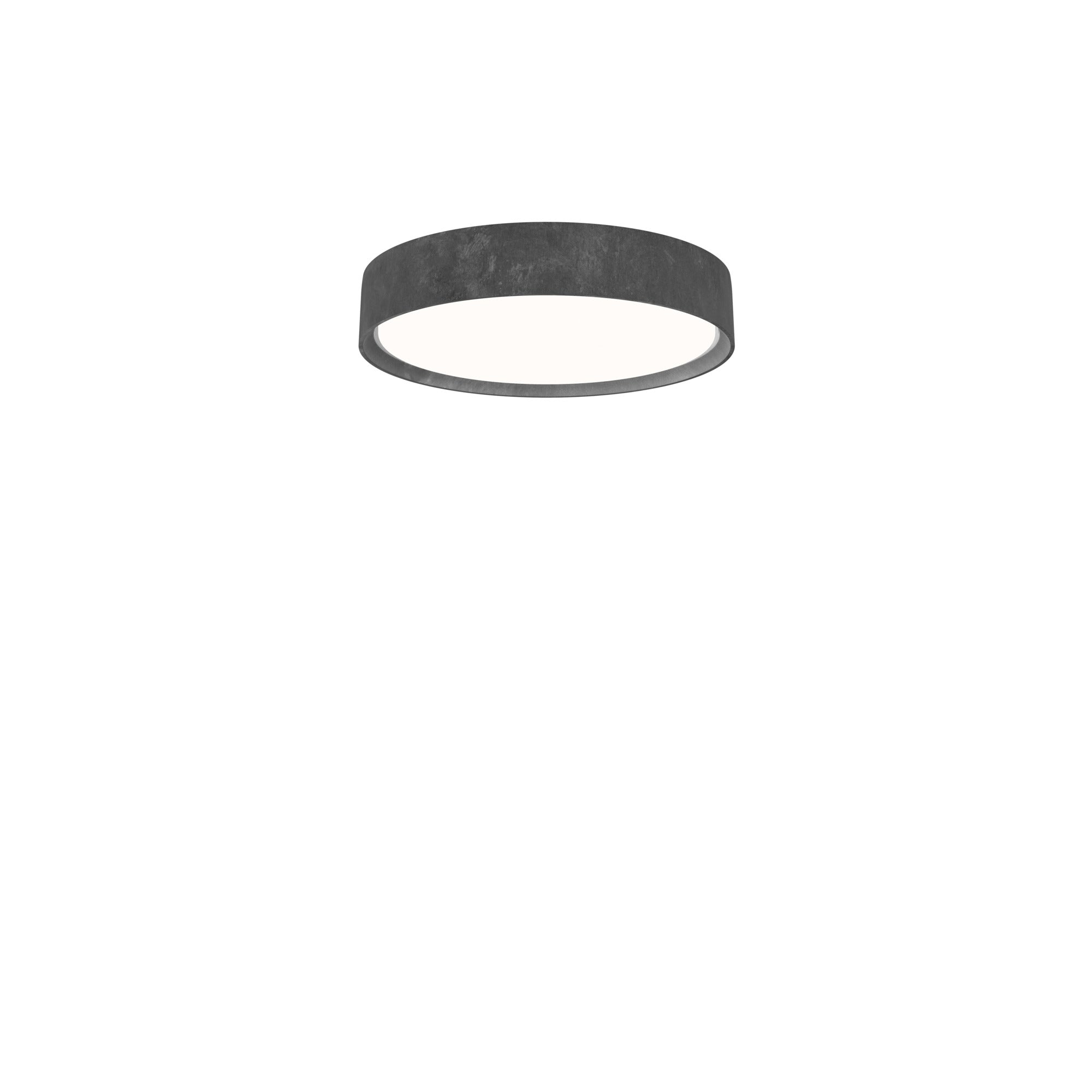 LP SLIM ROUND SEMI-RECESSED Ceiling Light raw aluminum