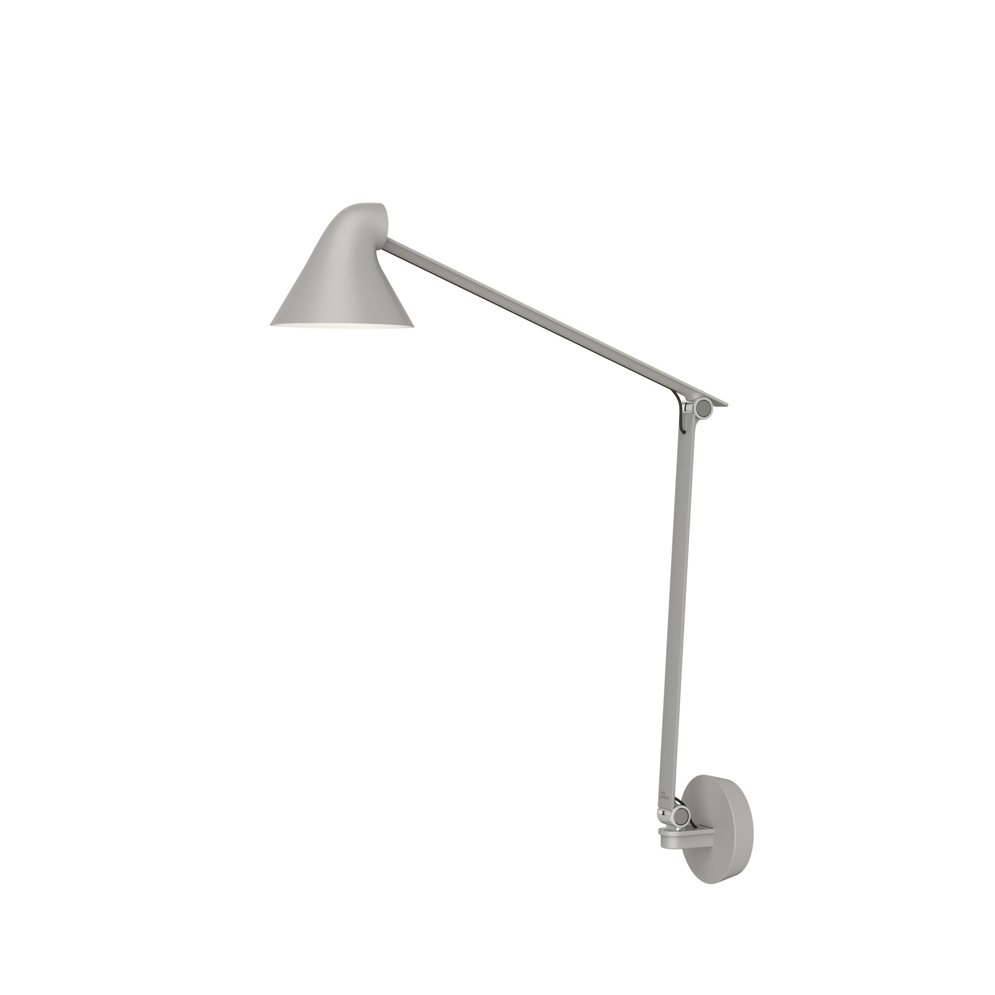 Wandleuchte mit verstellbarem Arm NJP grau